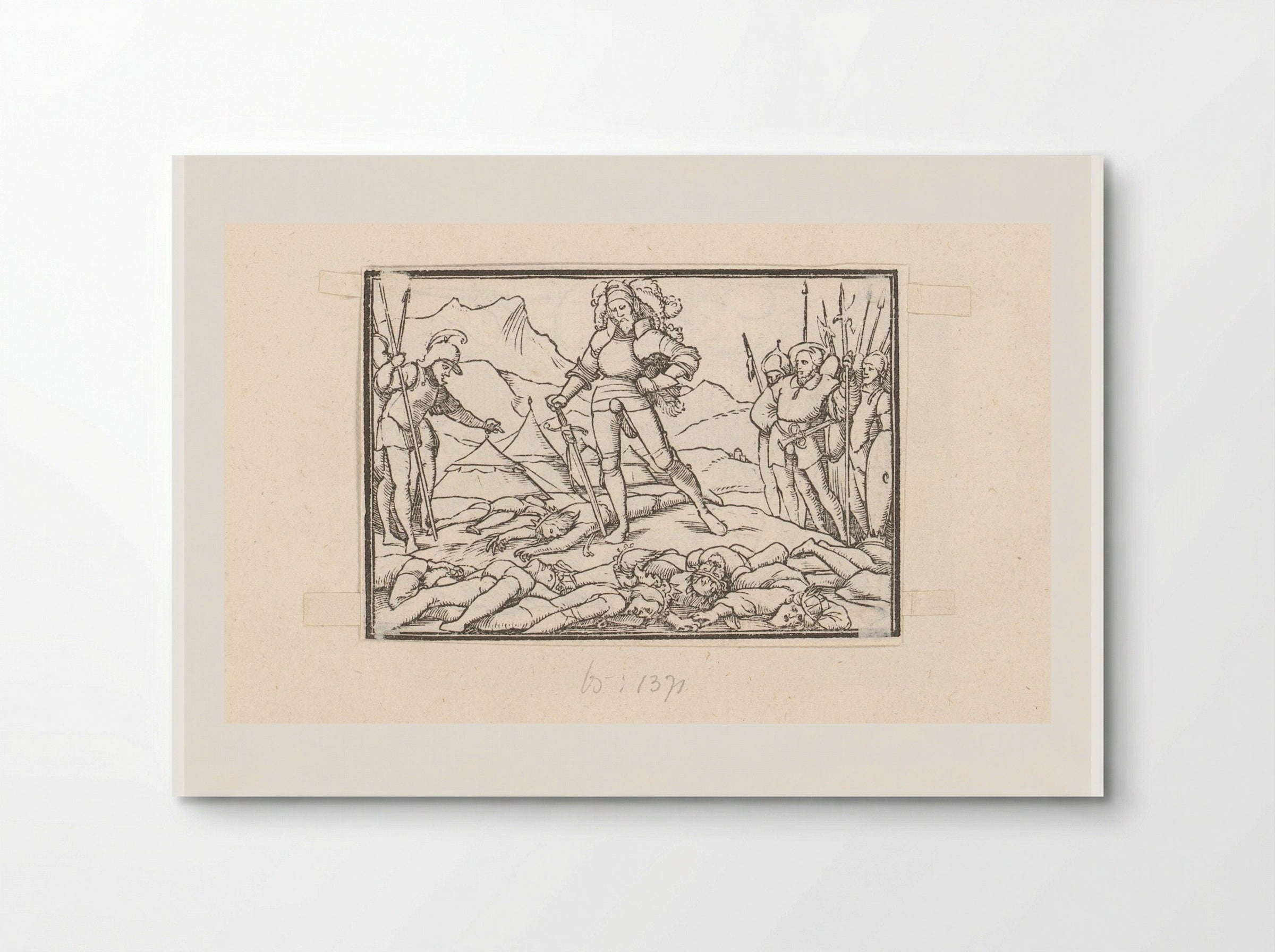 Joshua as Leader of the Israelites with the Bodies of the Defeated Kings - Veit Rudolf Specklin - Poster