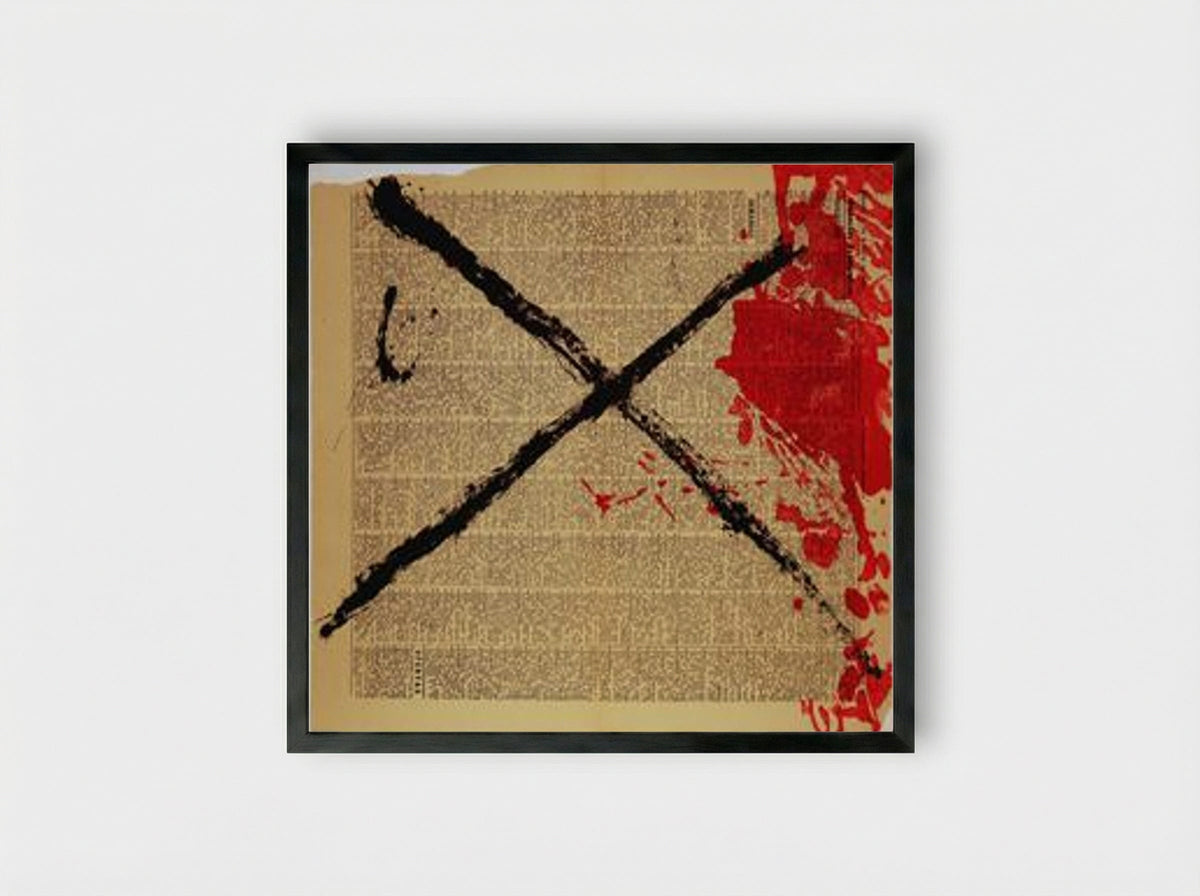 Journal - Antoni Tàpies - Framed Print Black