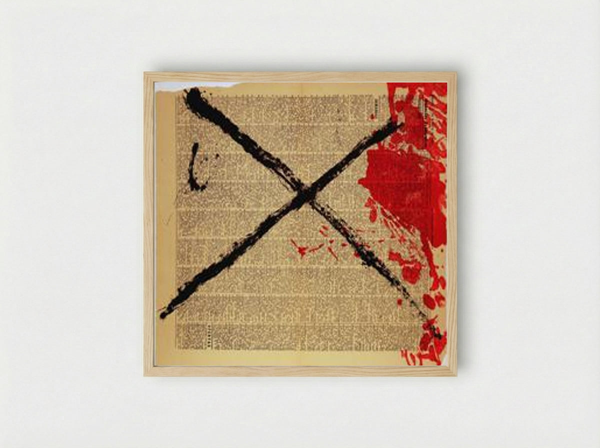 Journal - Antoni Tàpies - Framed Print Wood