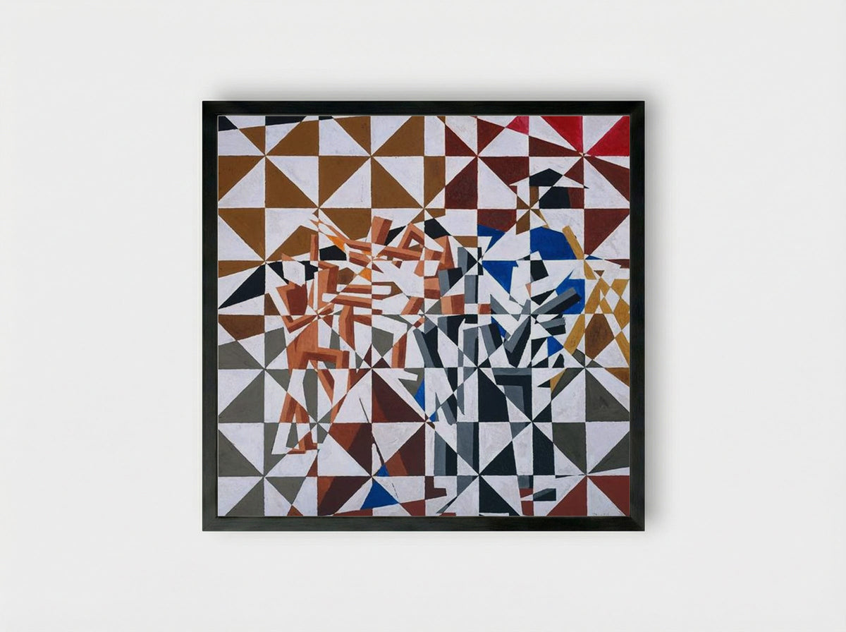 Ju-Jitsu - David Bomberg - Framed Print Black