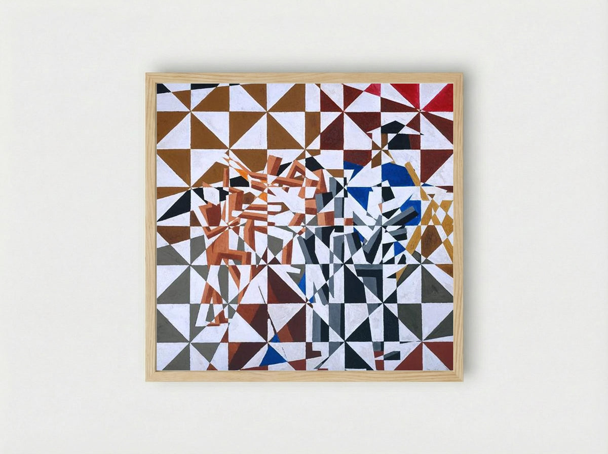 Ju-Jitsu - David Bomberg - Framed Print Wood