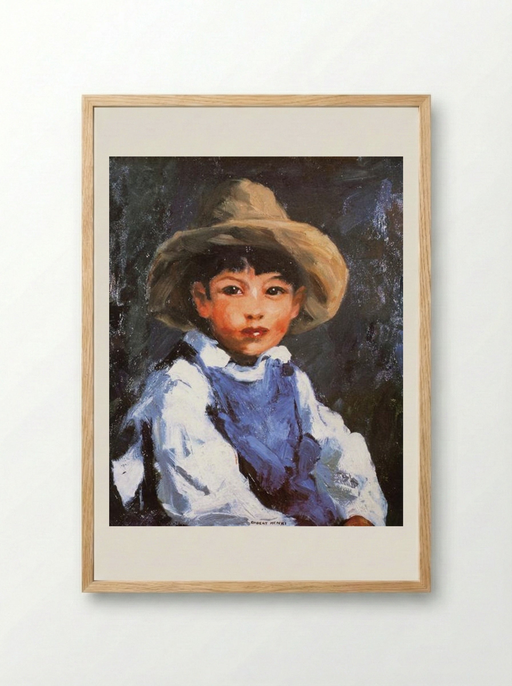 Juan (also known as Jose No. 2, Mexican Boy) - Robert Henri - Framed Print Wood