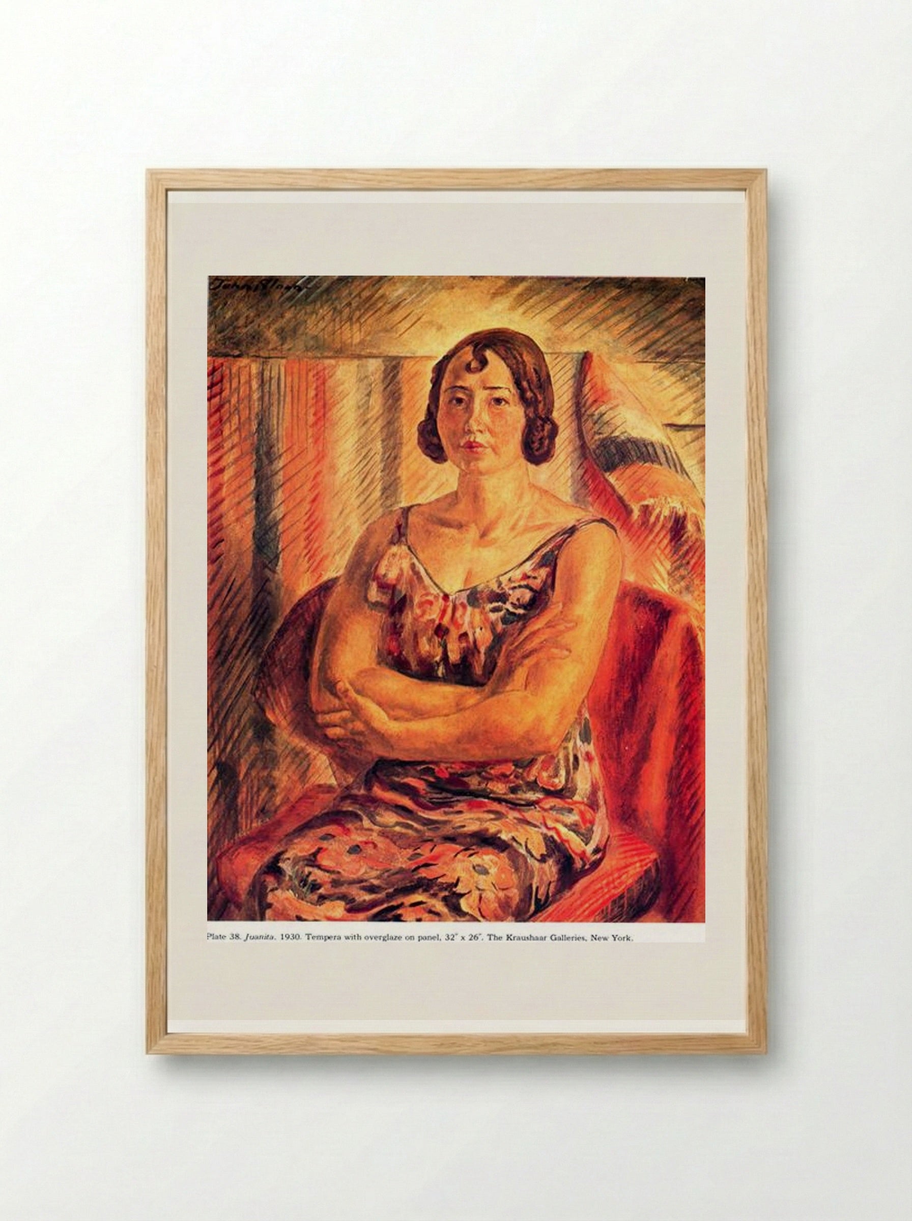 Juanita - John French Sloan - Framed Print Wood