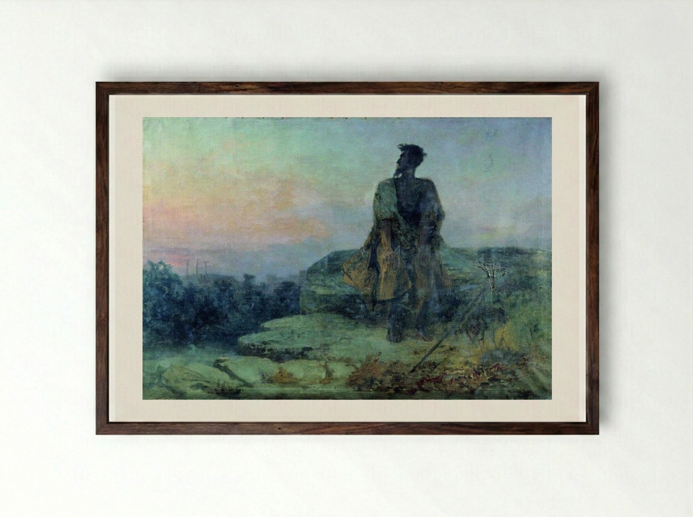 Judas - Fyodor Bronnikov - Framed Print Dark Wood