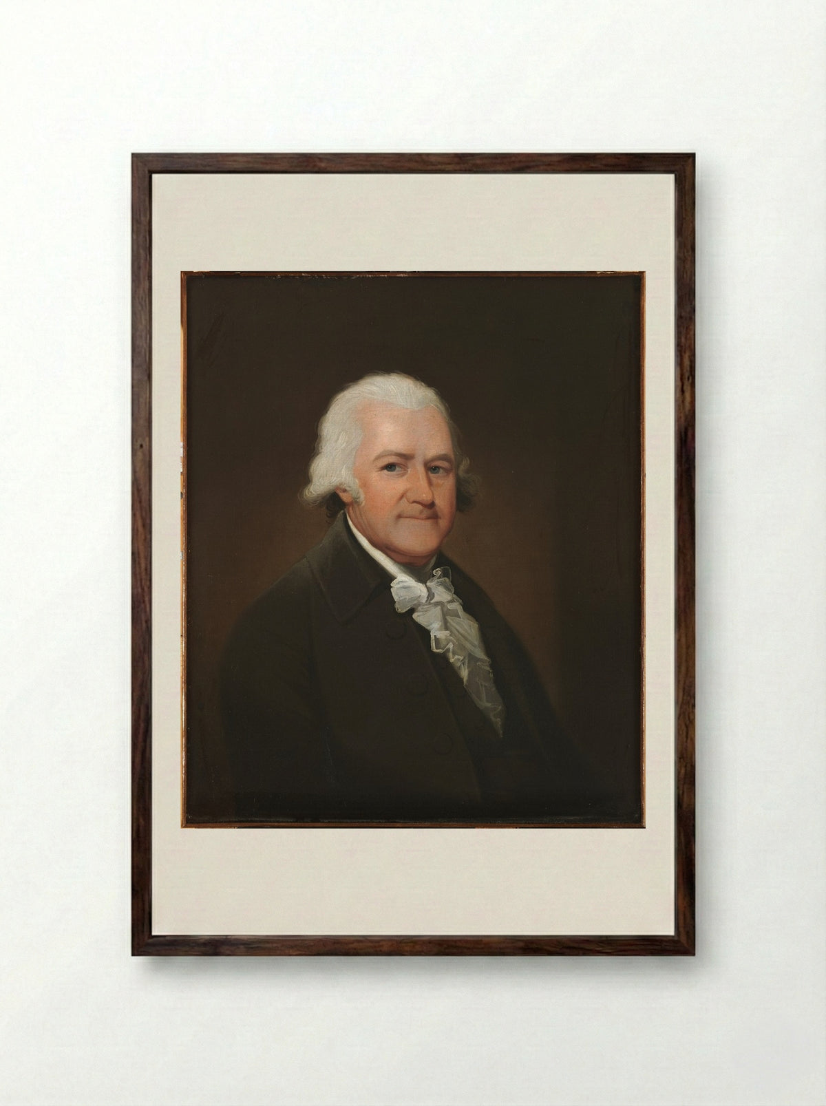 Judge John Lowell - John Johnston - Framed Print Dark Wood