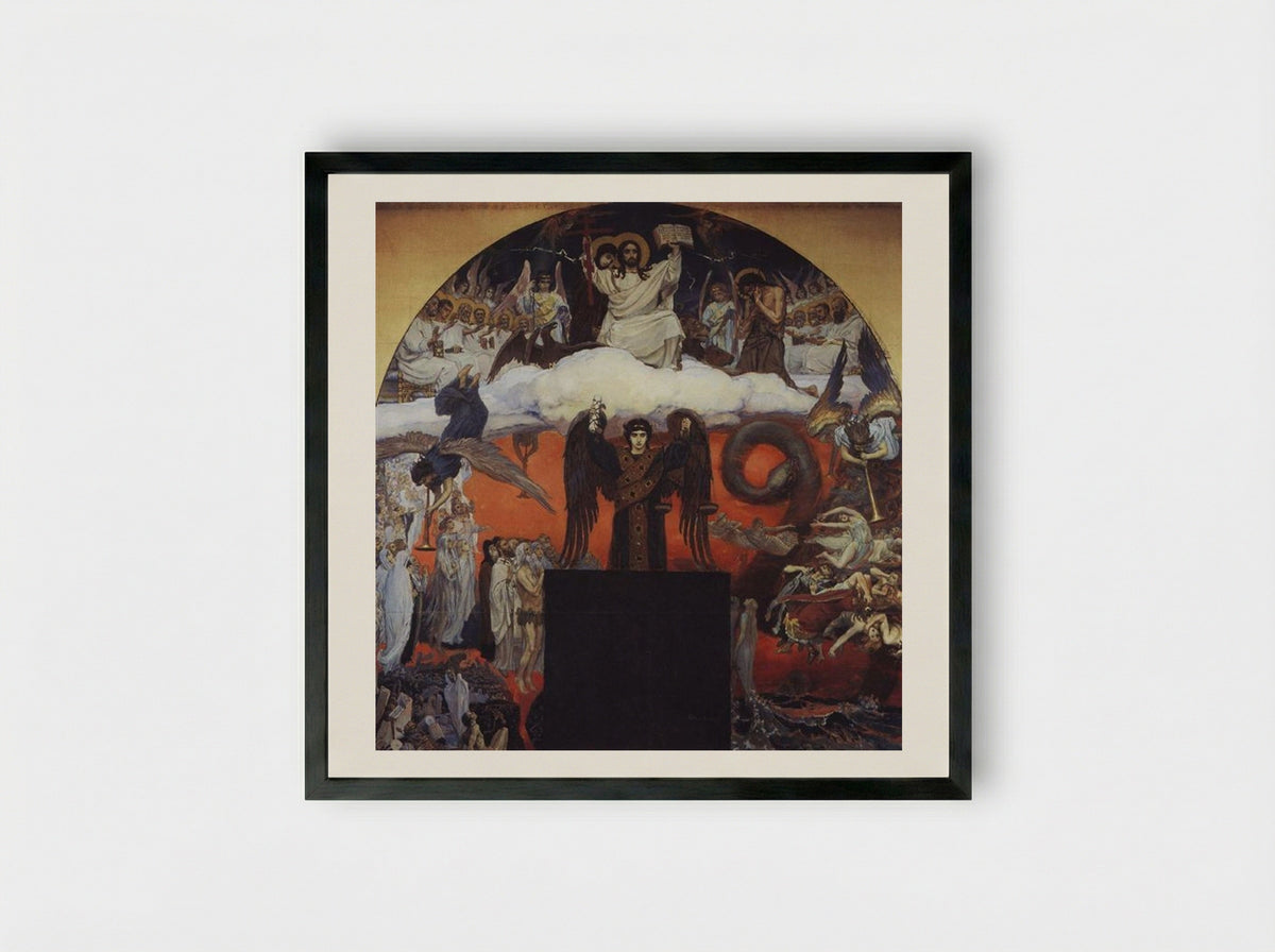 Judgement Day - Viktor Vasnetsov - Framed Print Black