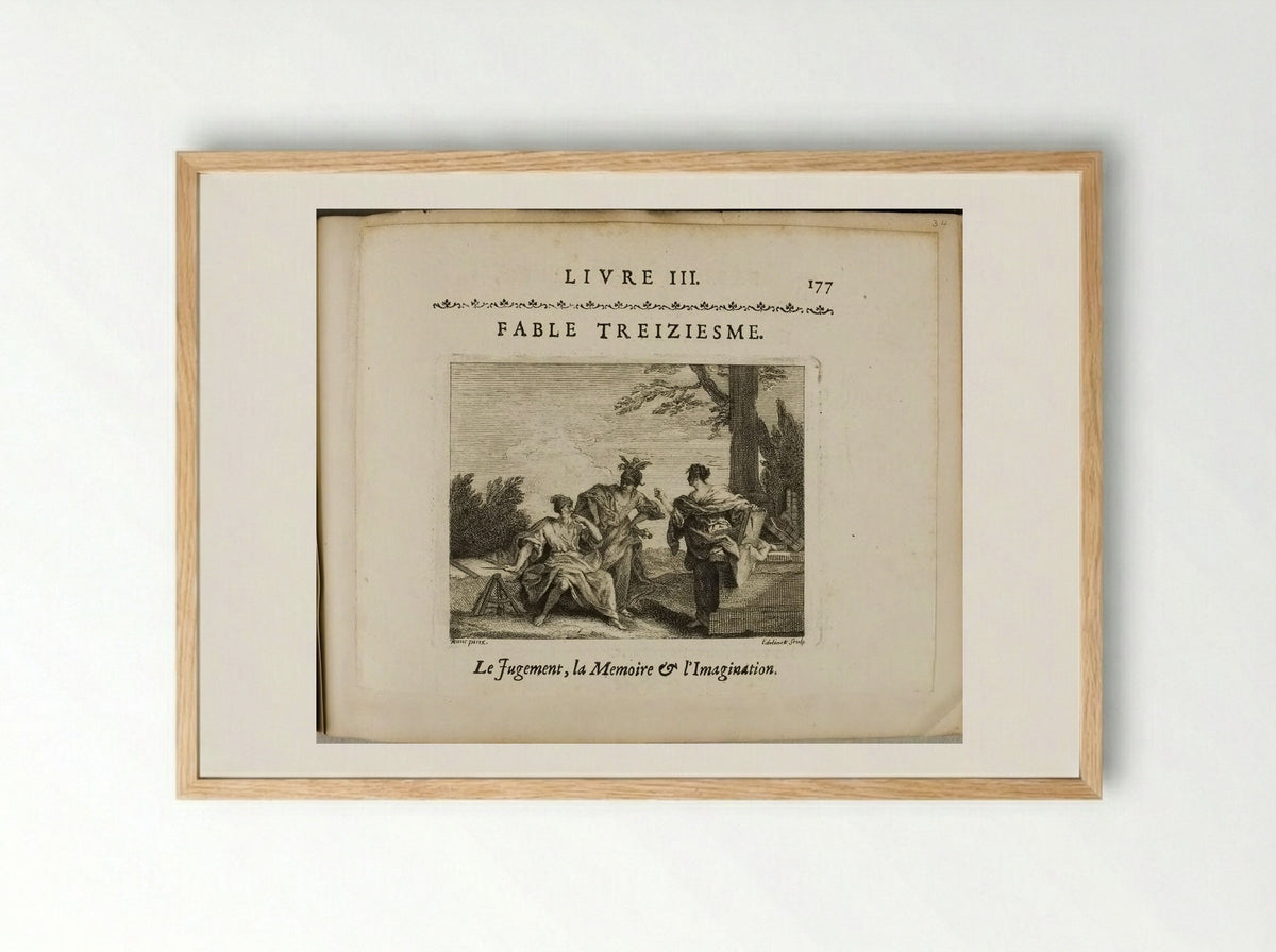 Judgment, Memory, and Imagination - Nicolas Edelinck - Framed Print Wood