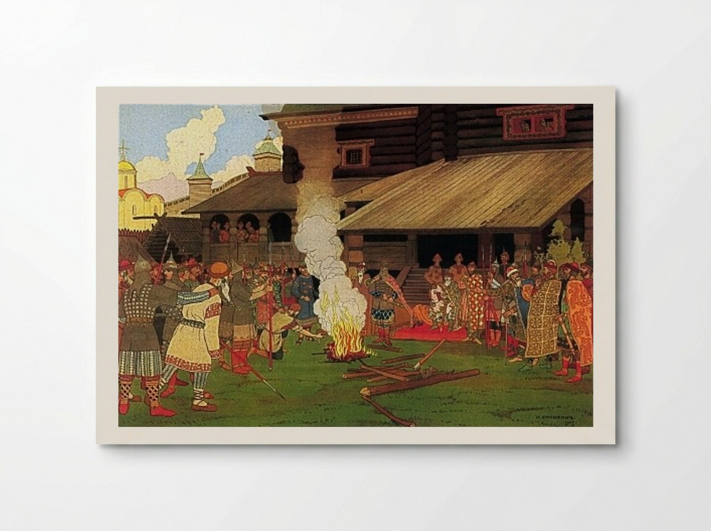 Judgment during the Russian Pravda - Ivan Bilibin - Poster