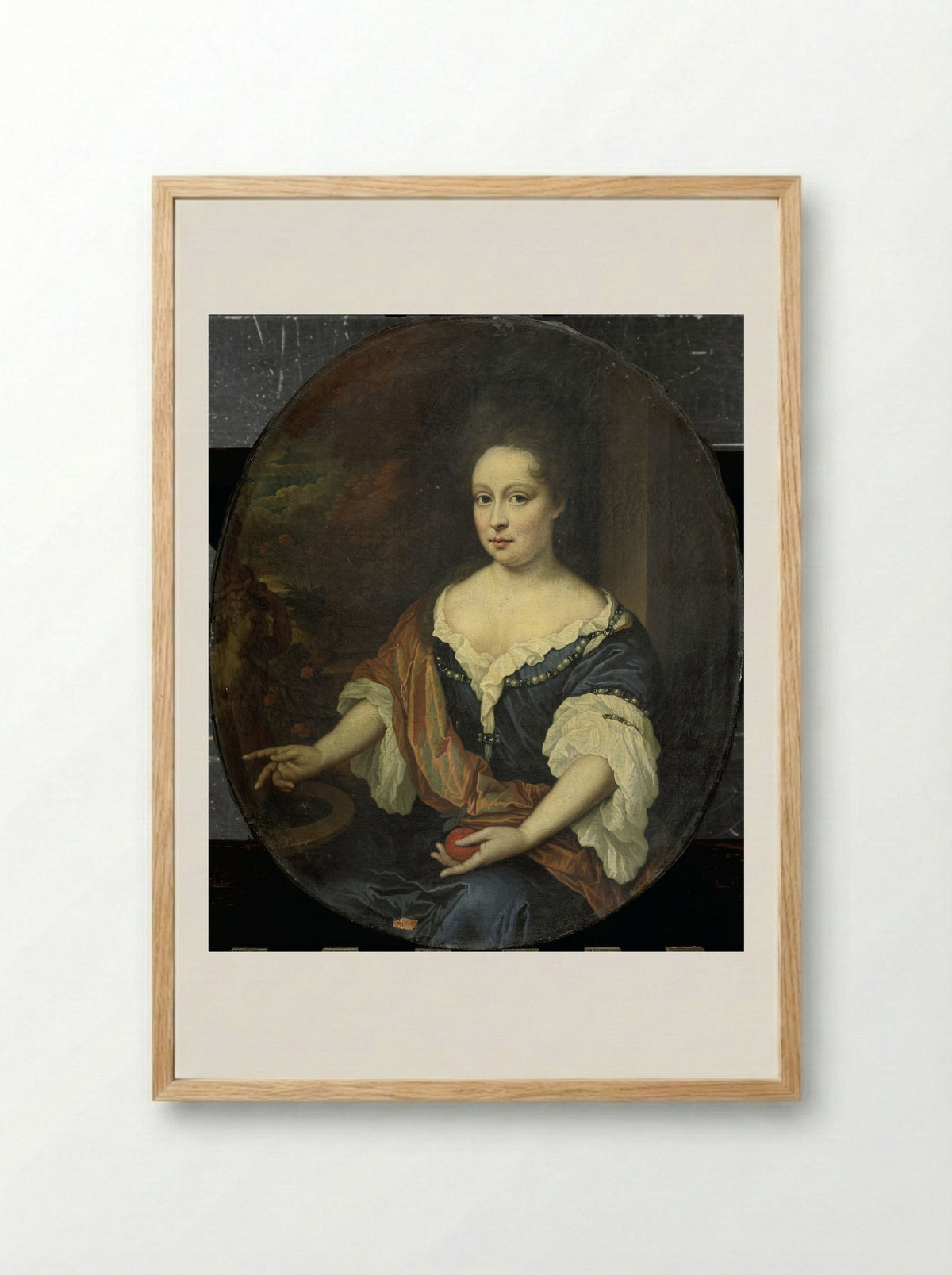 Judith Allijn, Wife of Harmen Lijnslager - Jan van Haensbergen - Framed Print Wood