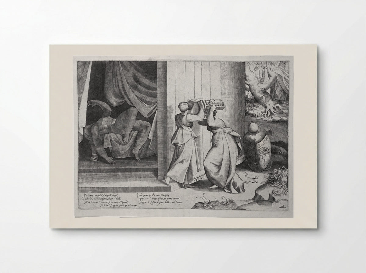 Judith Leaving the Tent of Holofernes - Giulio Bonasone - Poster