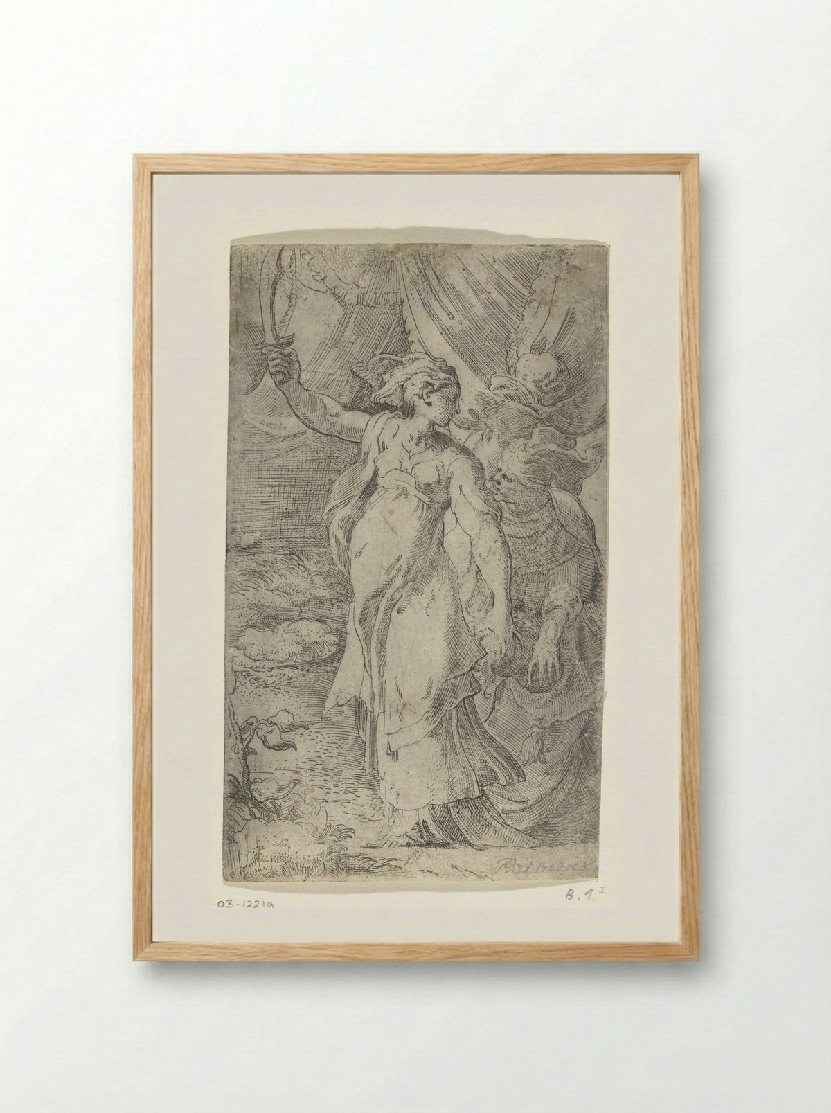 Judith with the Head of Holofernes - Parmigianino - Framed Print Wood