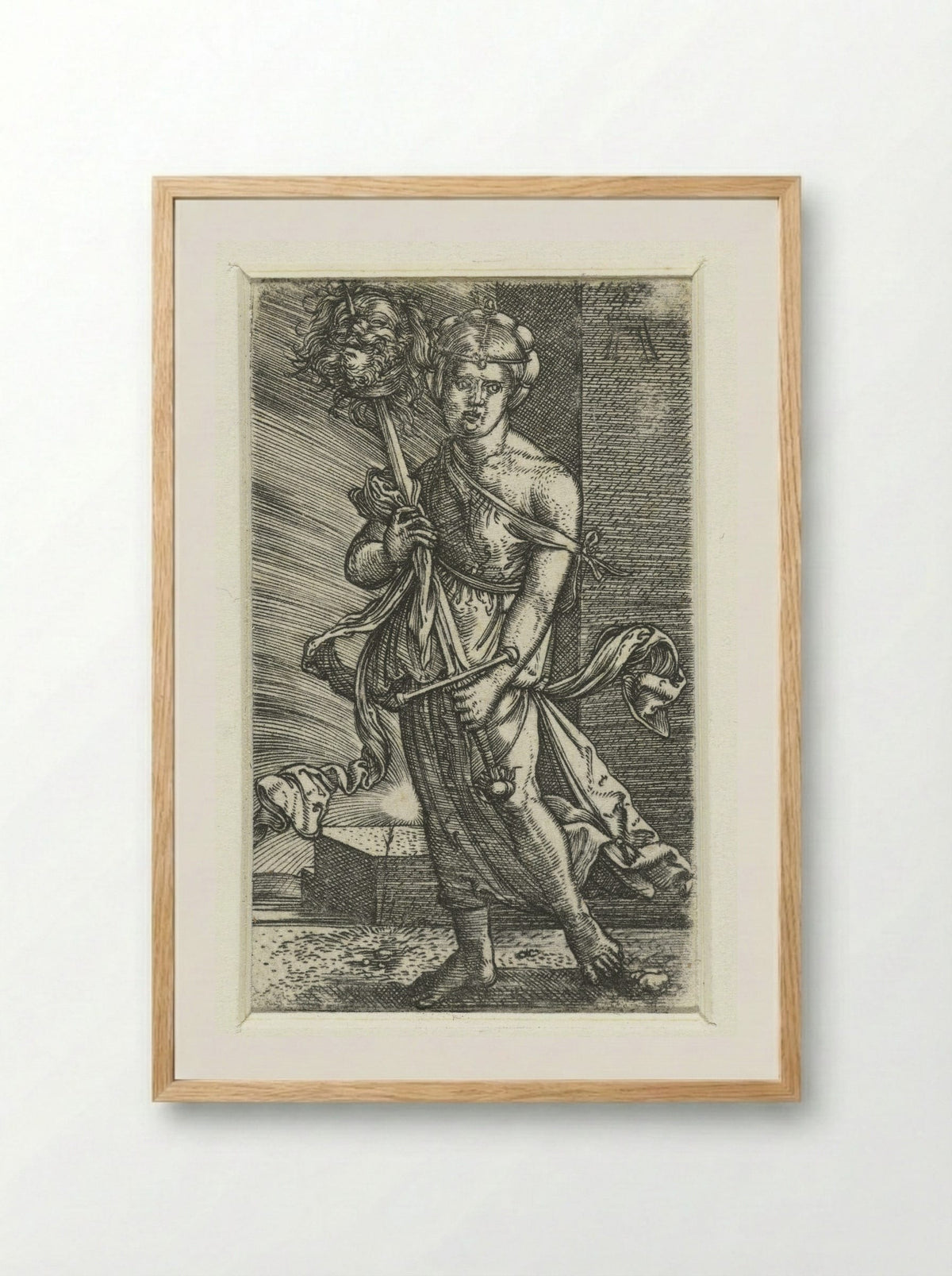 Judith with the Head of Holofernes - Andrea Mantegna - Framed Print Wood