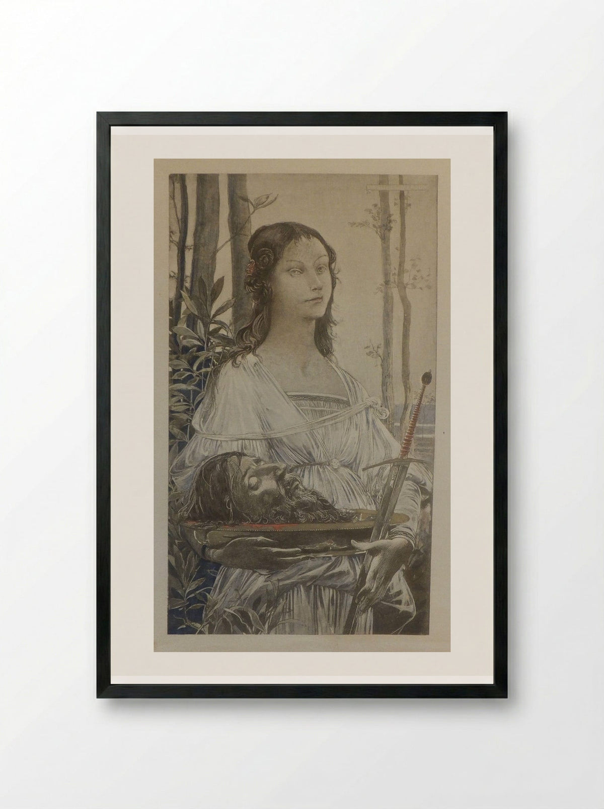 Judith - Luc-Olivier Merson - Framed Print Black