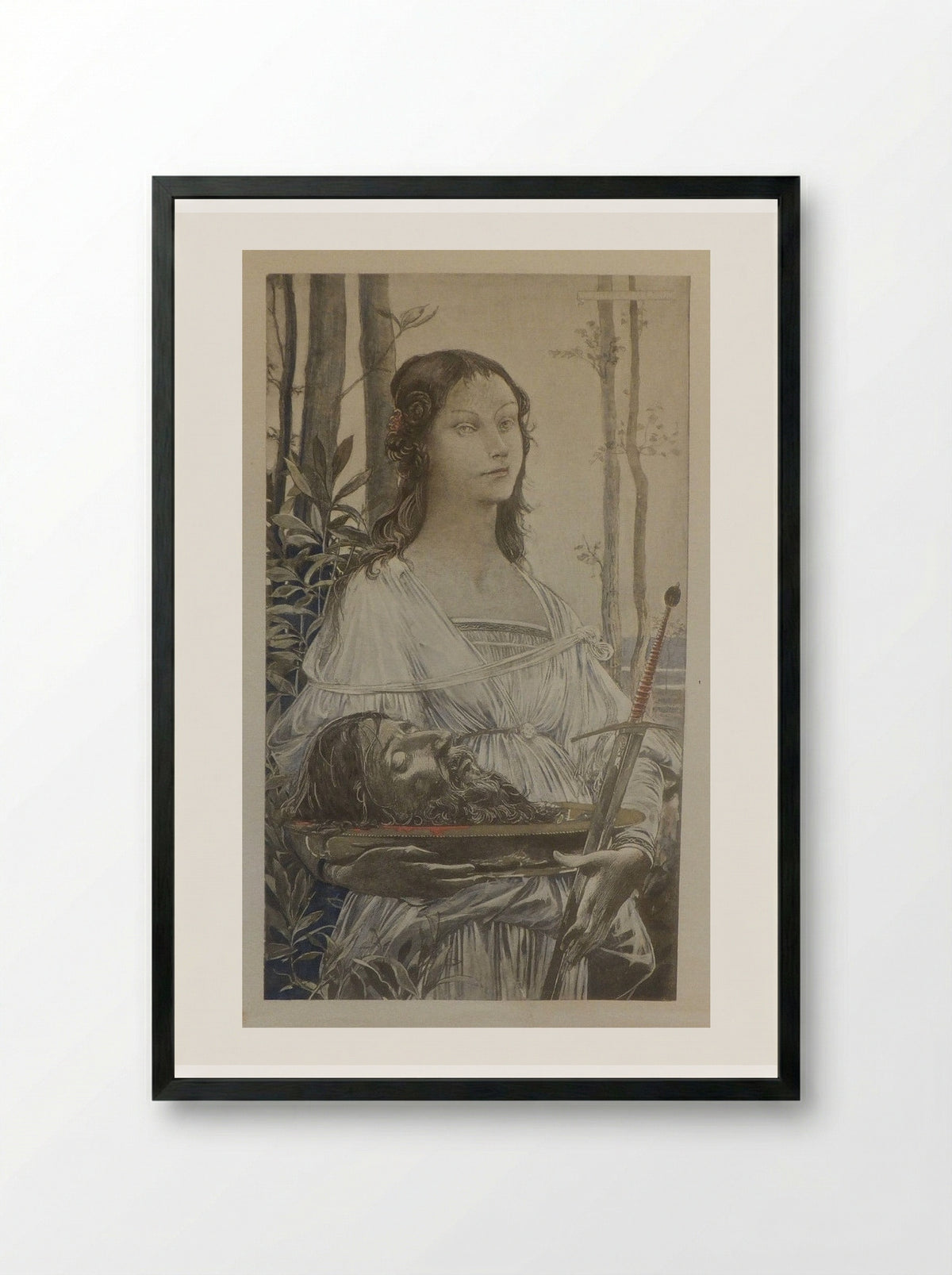 Judith - Luc-Olivier Merson - Framed Print Black