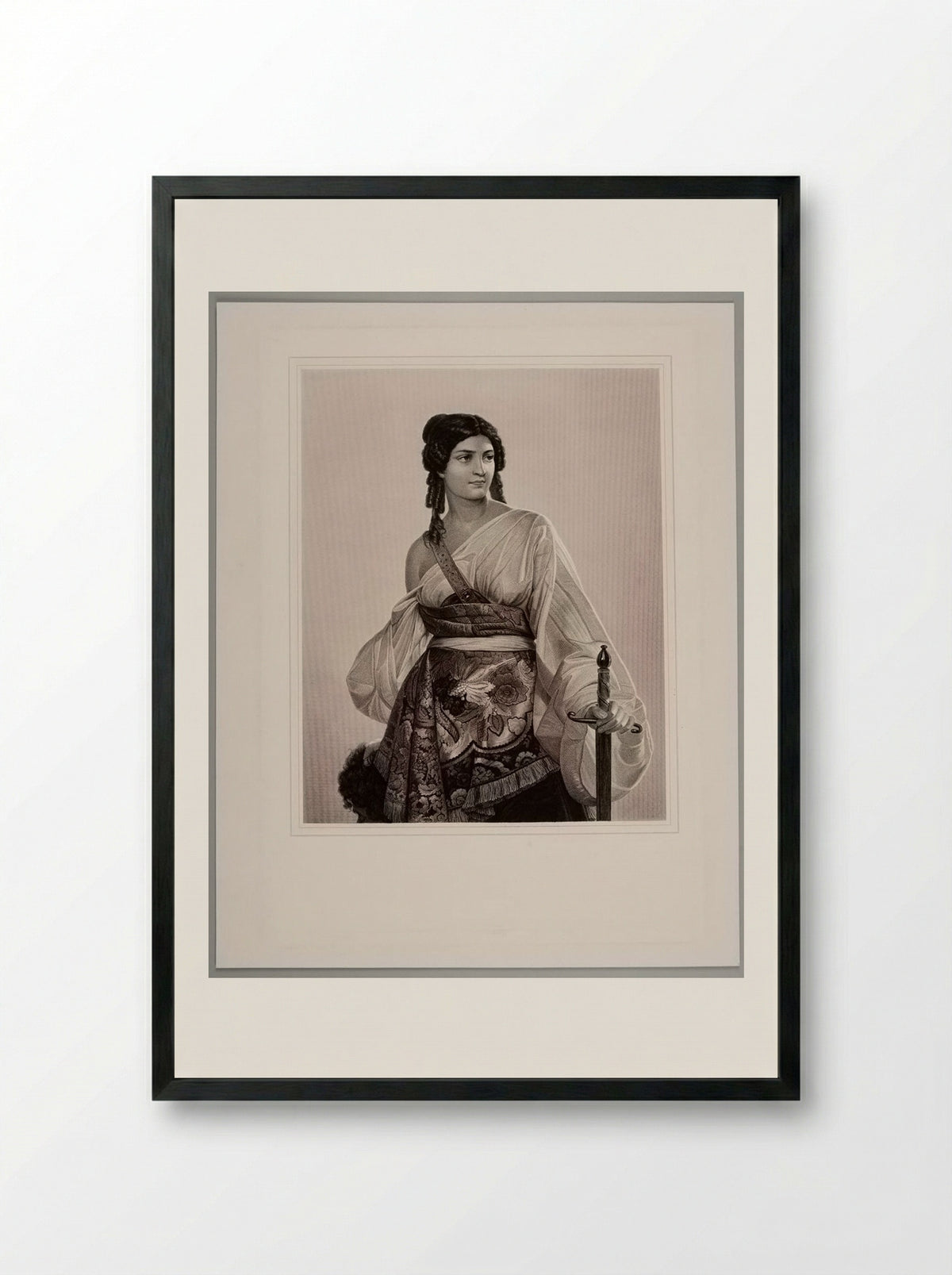 Judith - Peter Lutz - Framed Print Black