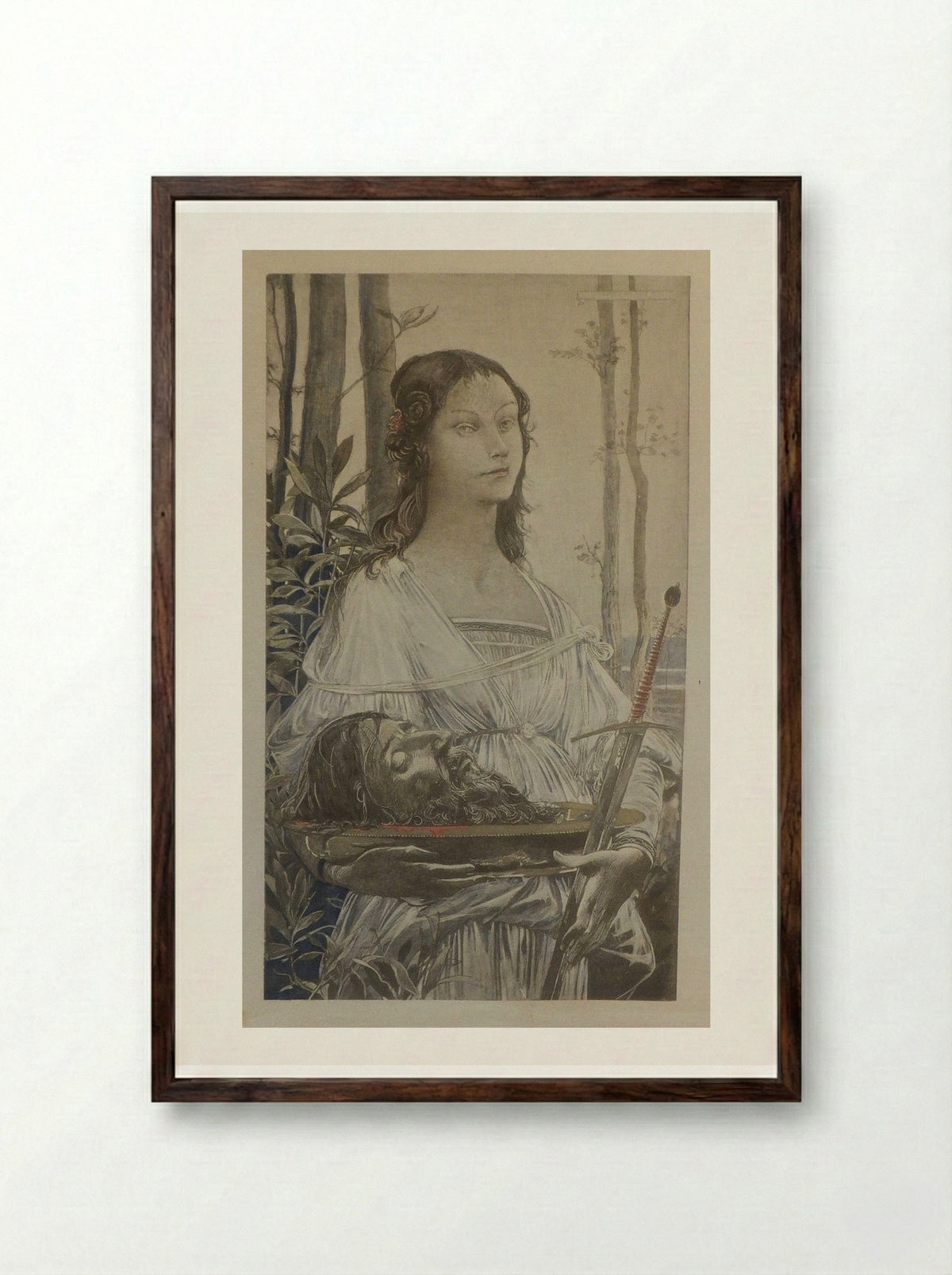 Judith - Luc-Olivier Merson - Framed Print Dark Wood