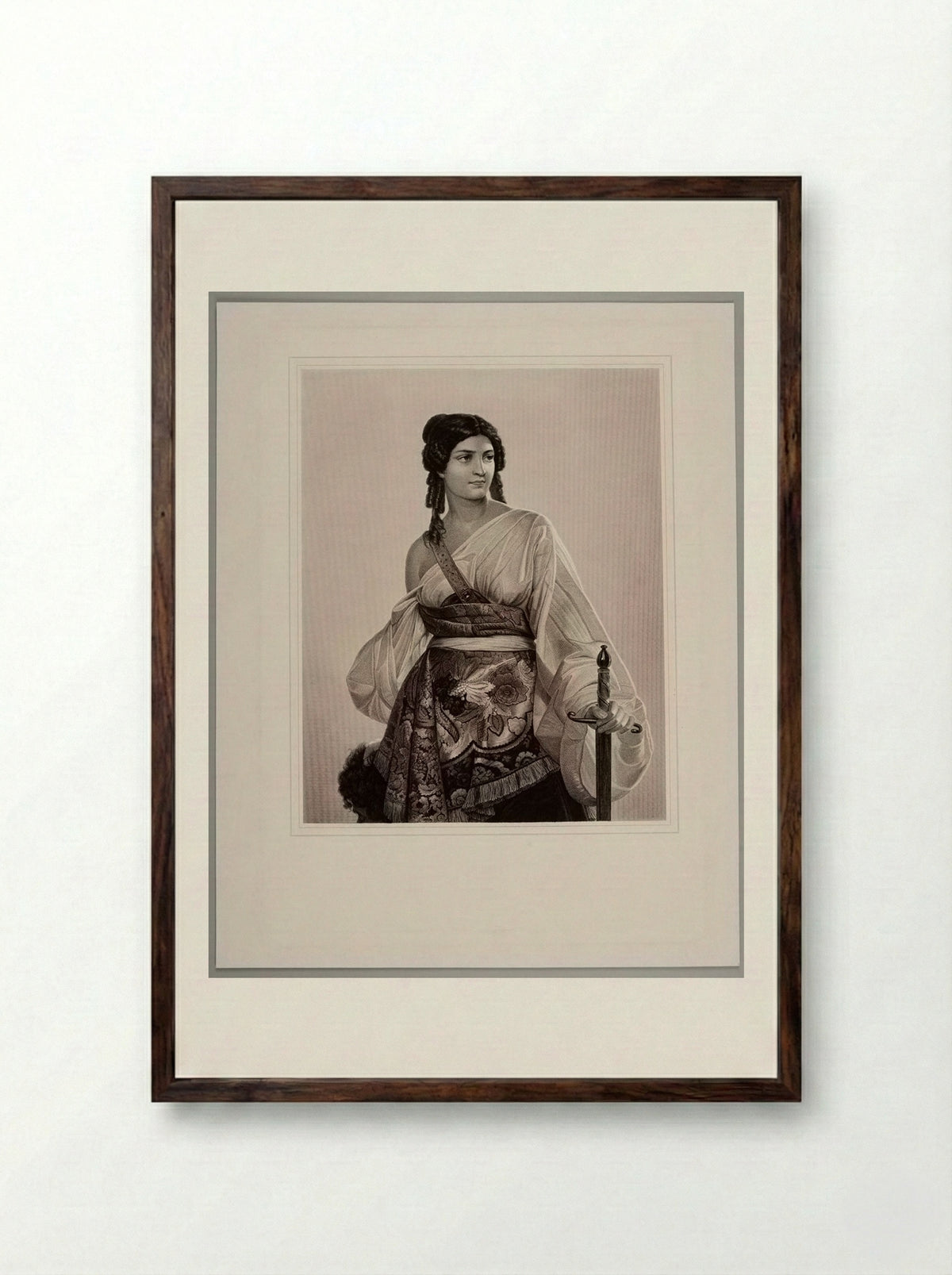 Judith - Peter Lutz - Framed Print Dark Wood