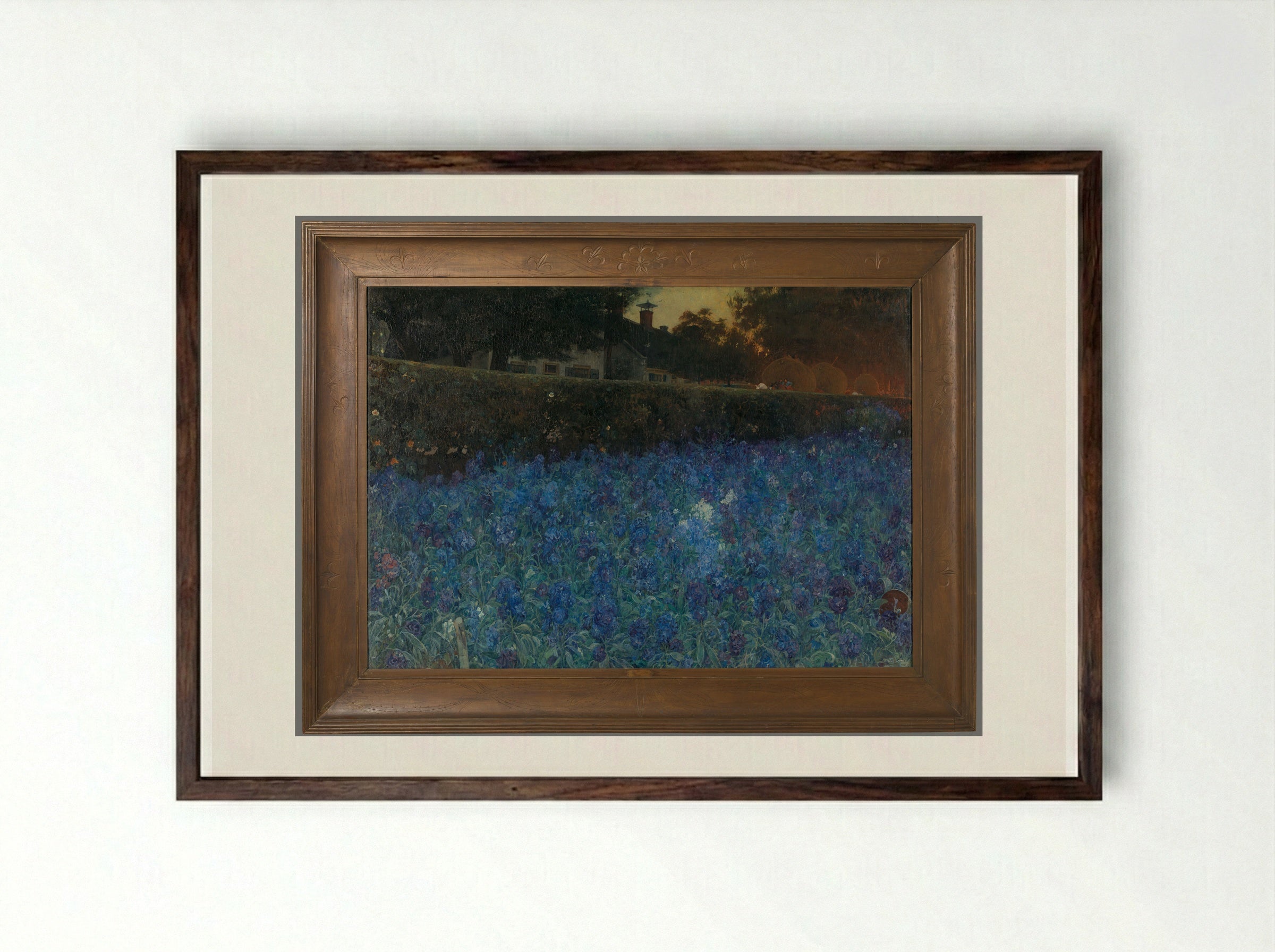 July (Summer Luxuriance) - Jac van Looij - Framed Print Dark Wood