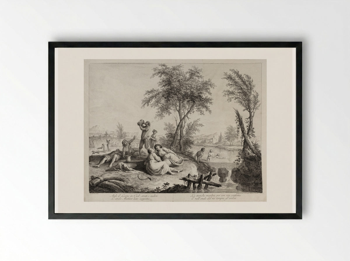 July - Francesco Bartolozzi - Framed Print Black