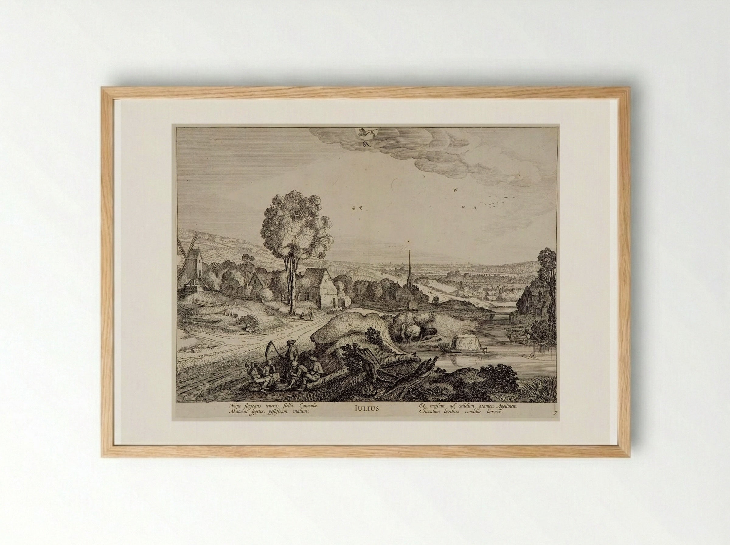 July - Jan van de Velde II - Framed Print Wood