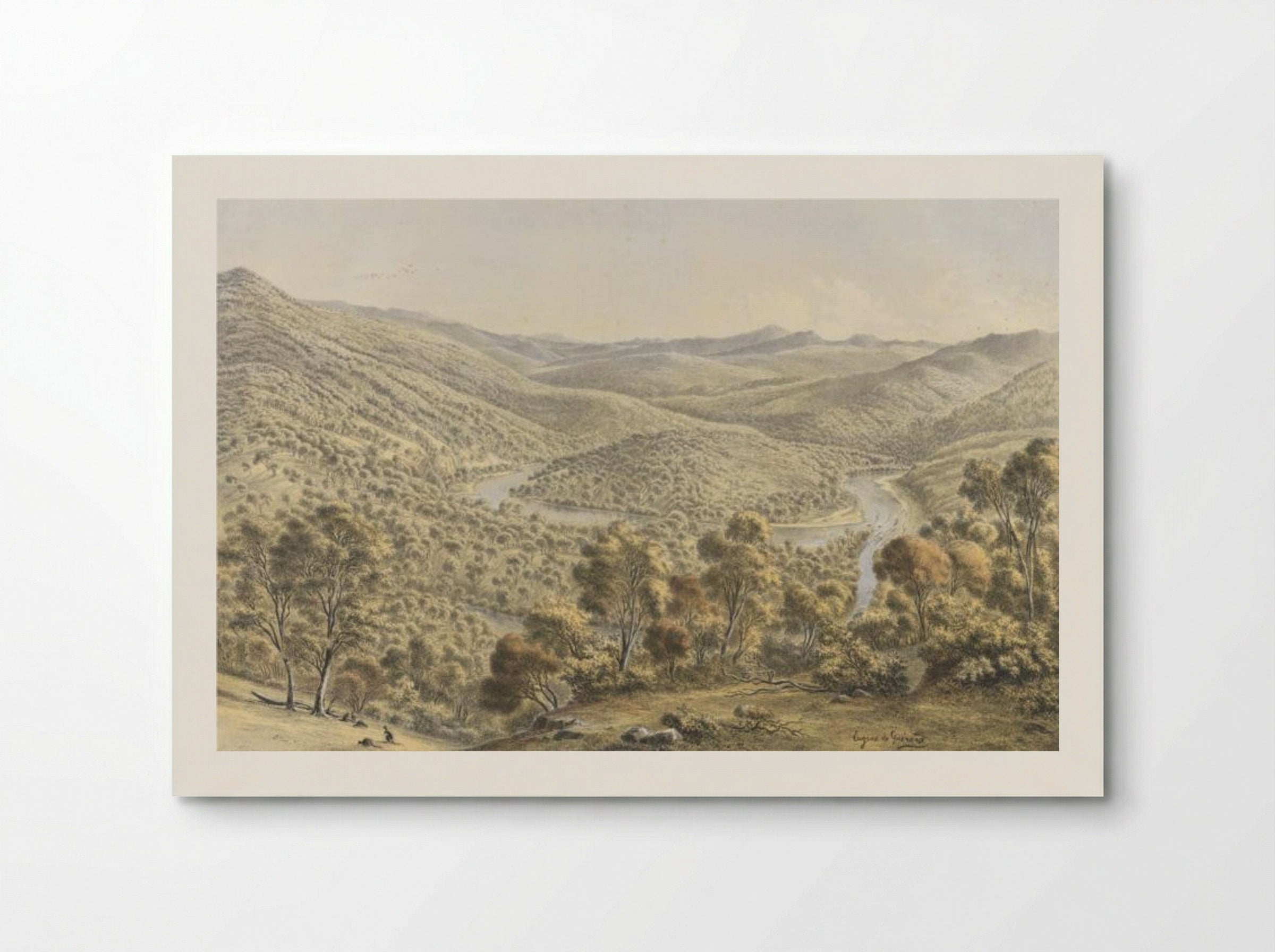 Junction of the Buchan and Snowy Rivers, Gippsland - Eugene von Guerard - Poster
