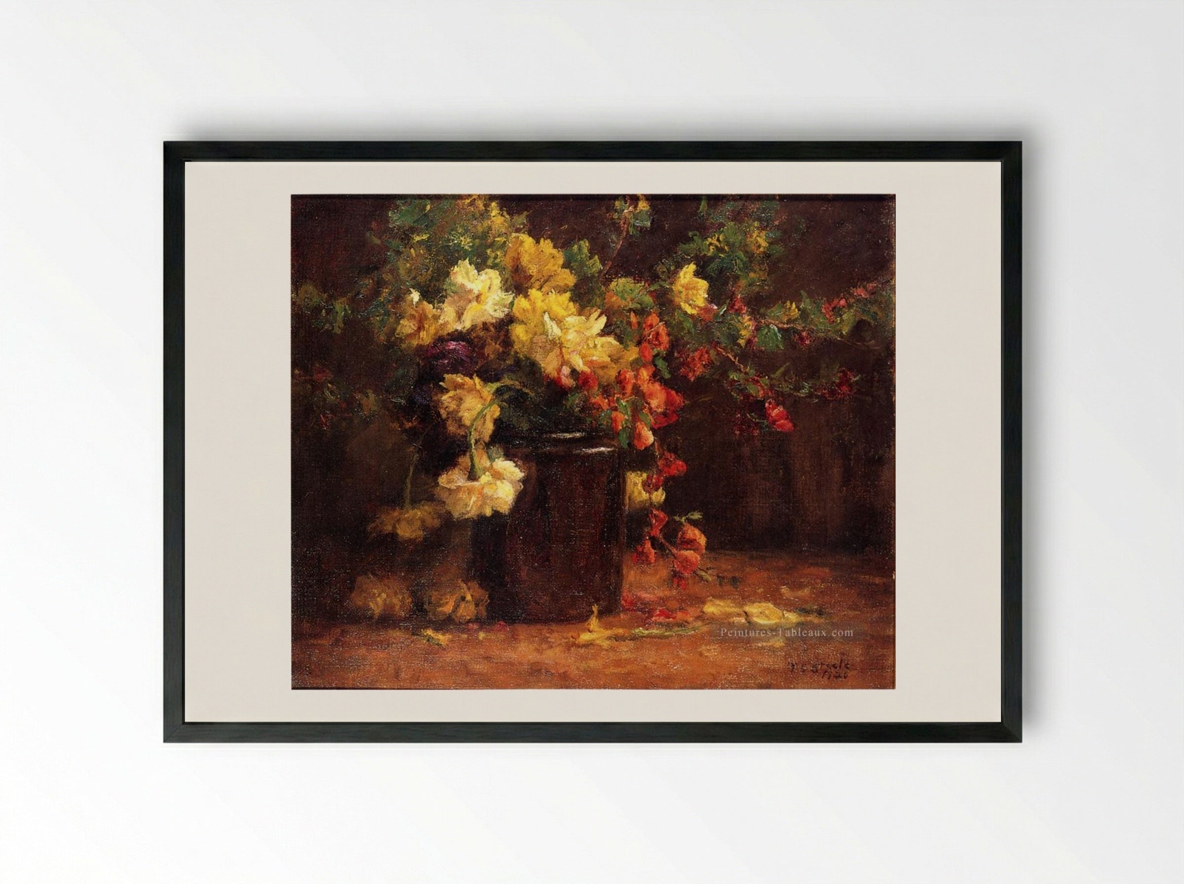 June Glory - T. C. Steele - Framed Print Black