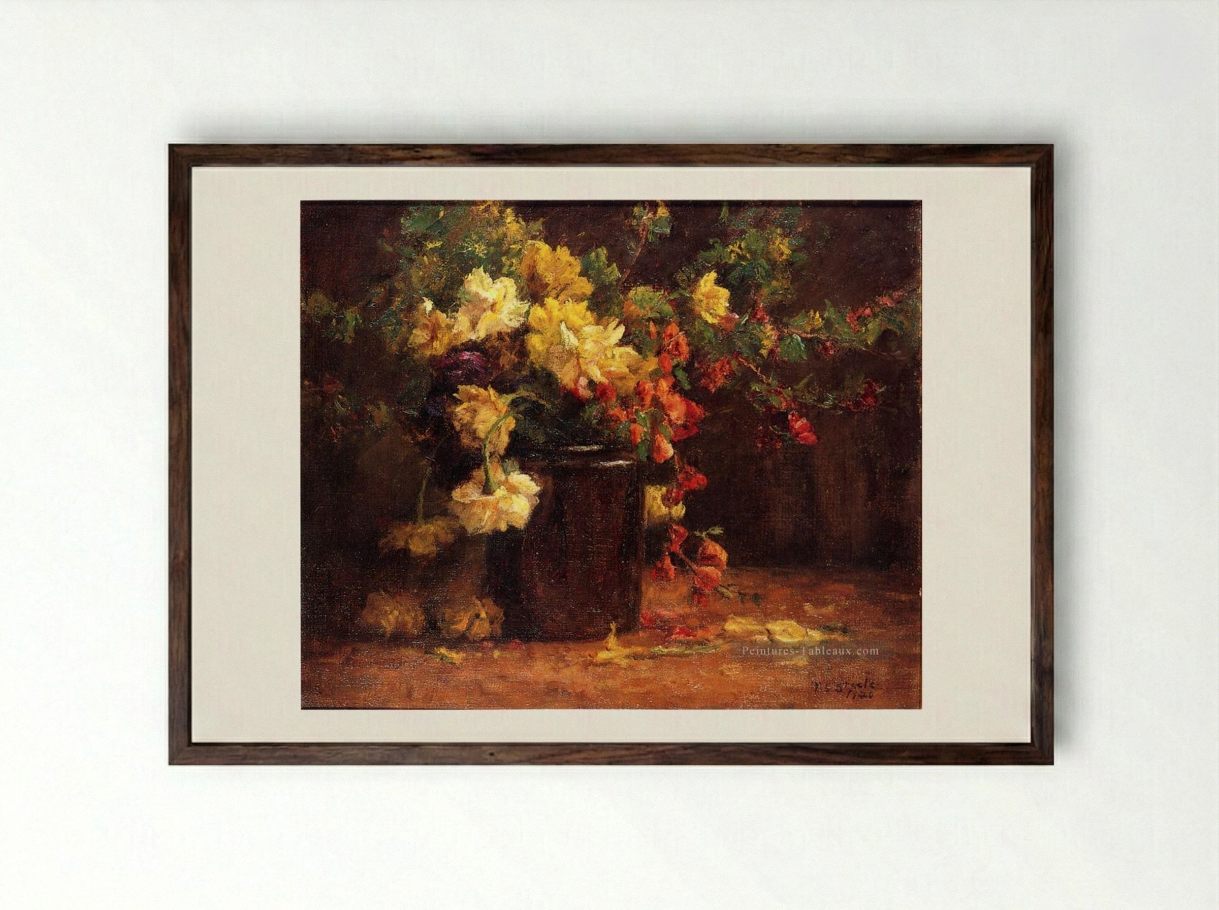 June Glory - T. C. Steele - Framed Print Dark Wood