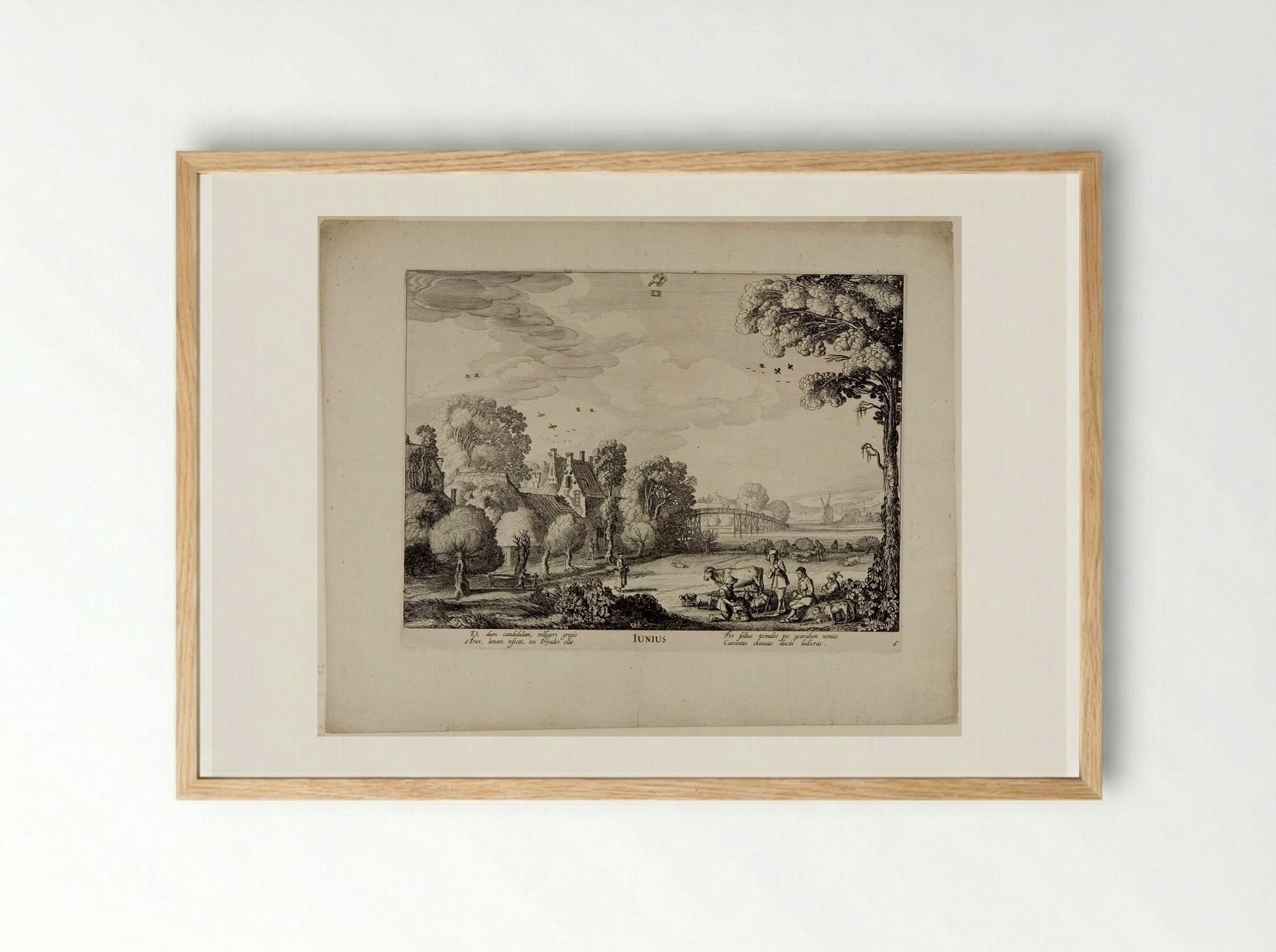 June - Jan van de Velde II - Framed Print Wood