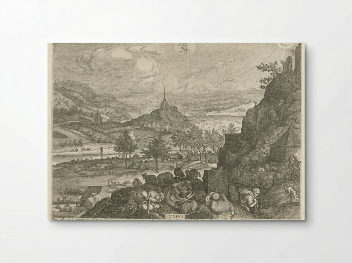 Juni (June) - Aegidius Sadeler (II) - Poster