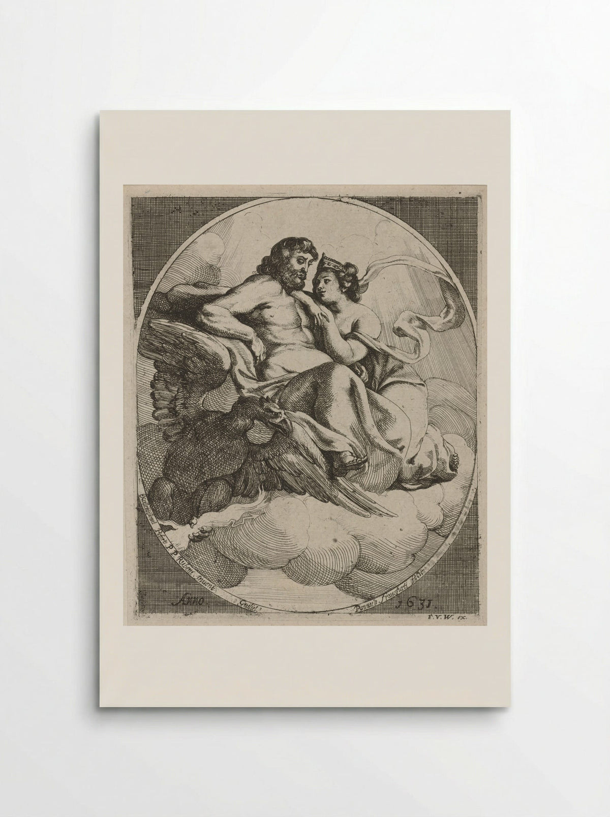 Juno Reclining on the Shoulder of Jupiter - Willem Panneels - Poster