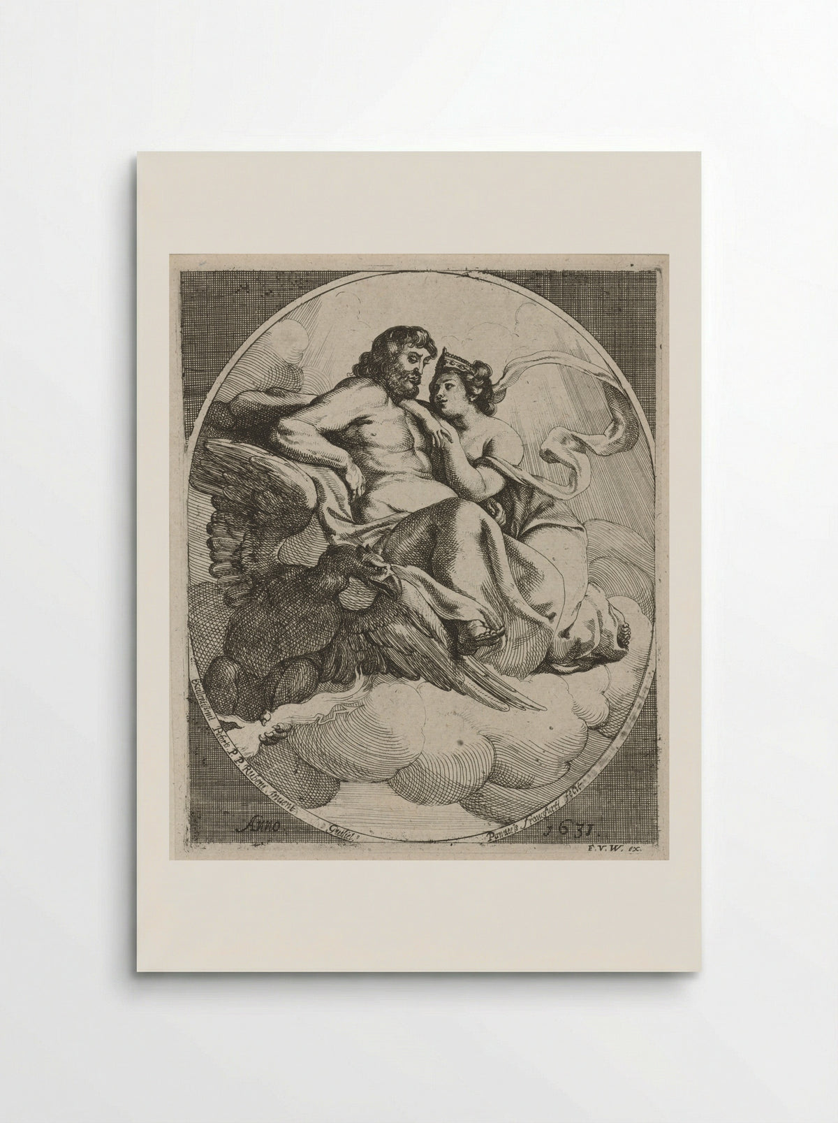 Juno Reclining on the Shoulder of Jupiter - Willem Panneels - Poster