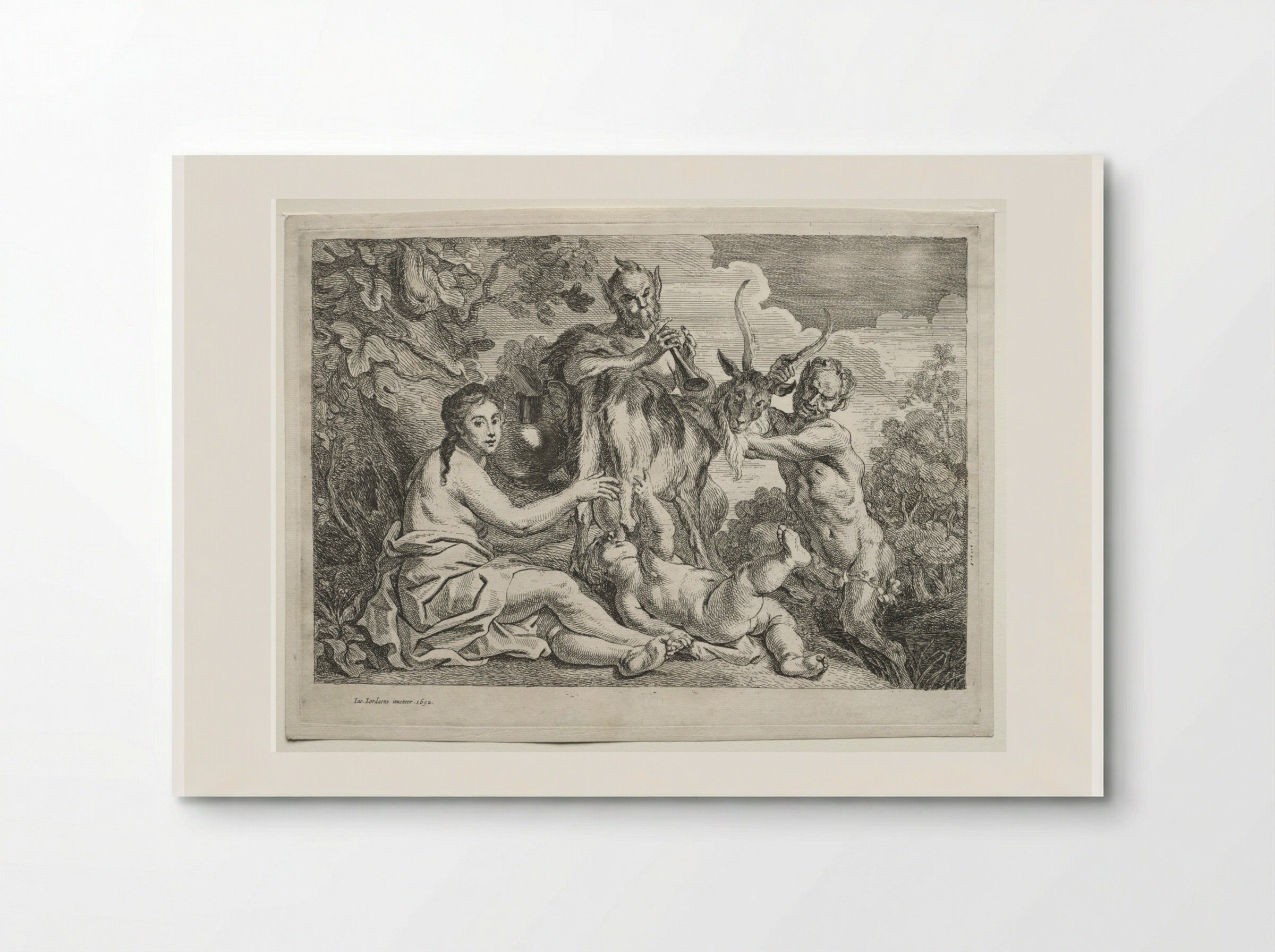 Jupiter Nourished by the Goat Amalthea - Jacob Jordaens - Poster