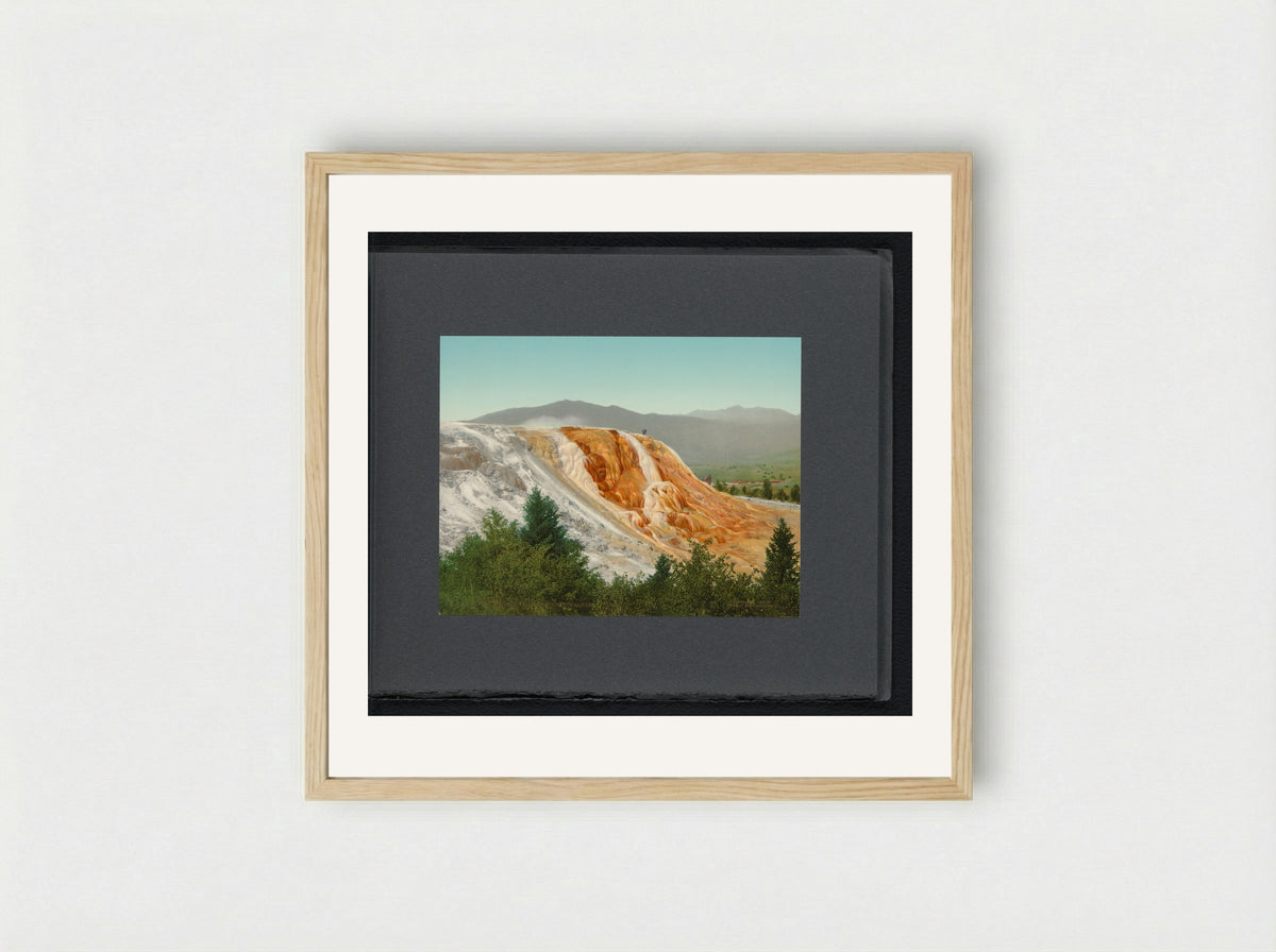 Jupiter Terrace, Yellowstone National Park - William Henry Jackson - Framed Print Wood