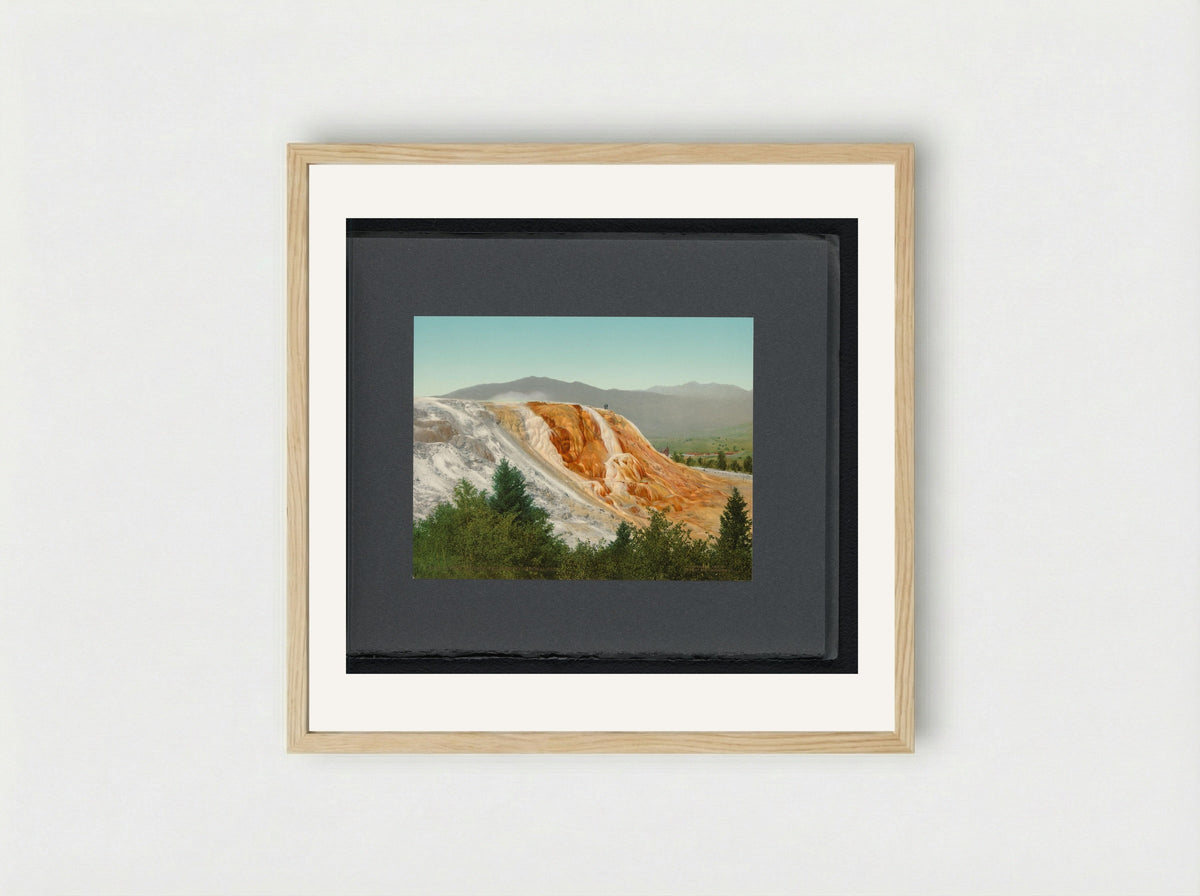 Jupiter Terrace, Yellowstone National Park - William Henry Jackson - Framed Print Wood