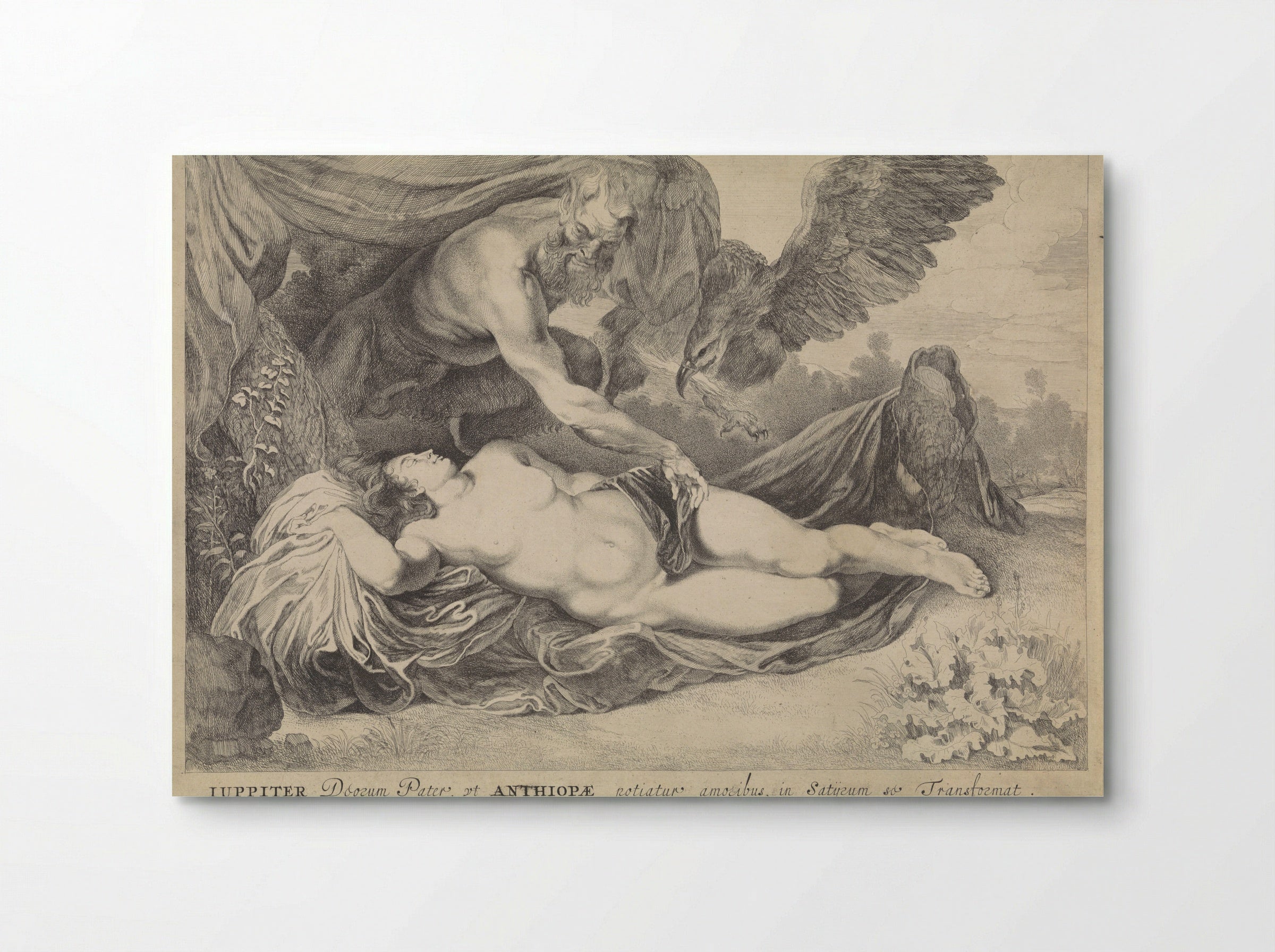Jupiter and Antiope - Pieter van Sompel - Poster