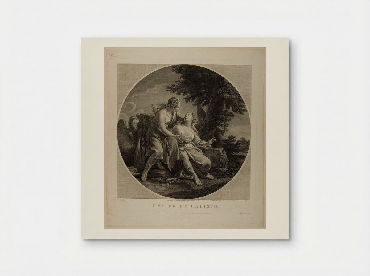 Jupiter and Callisto - Benoit Louis Henriquez - Poster