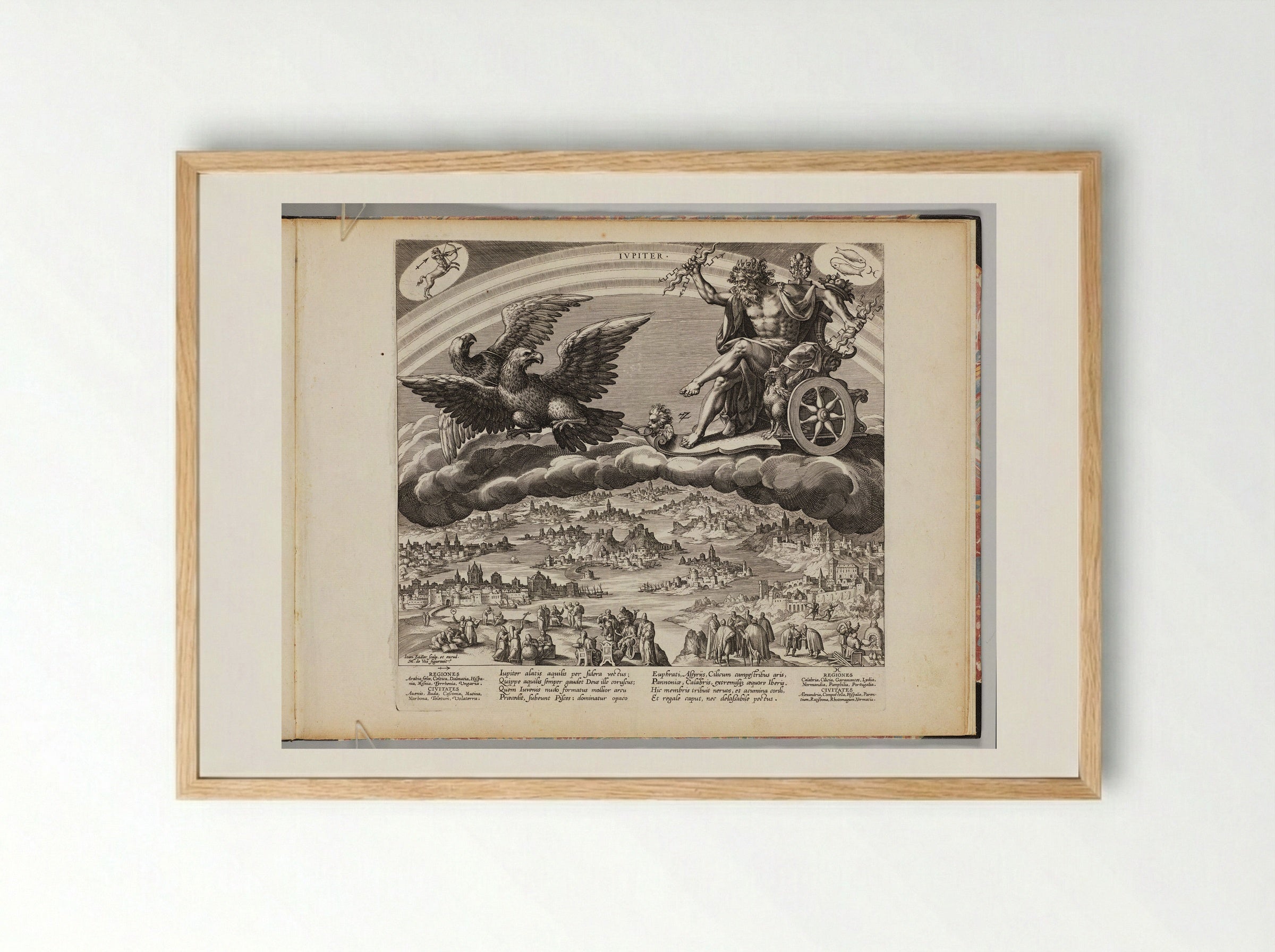 Jupiter - Johann Sadeler I - Framed Print Wood