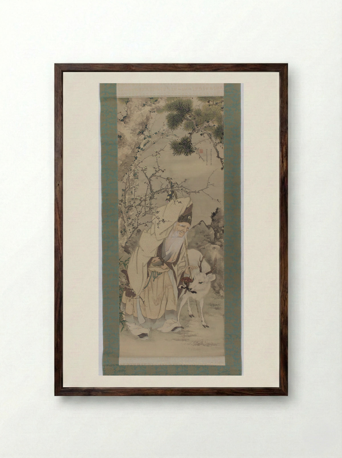 Jurōjin - Gan Ku - Framed Print Dark Wood