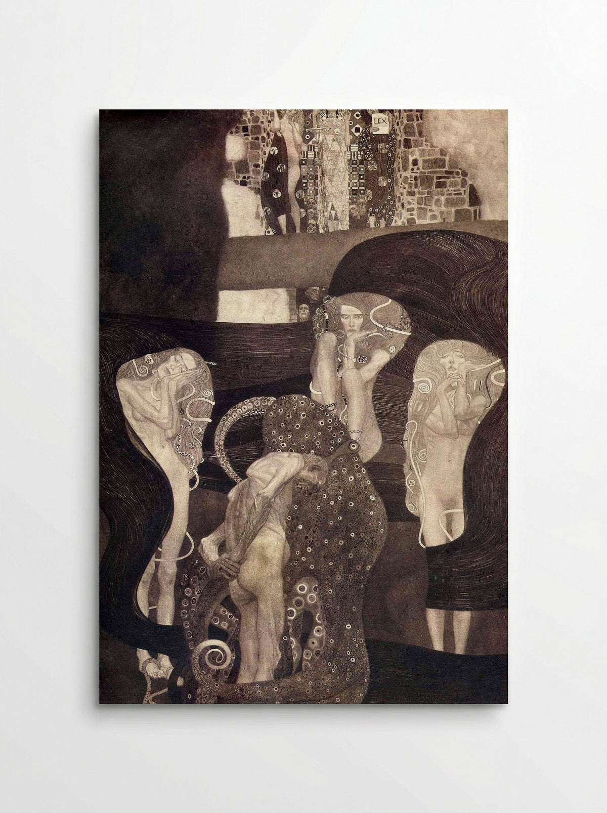 Jurisprudence - Gustav Klimt - Poster