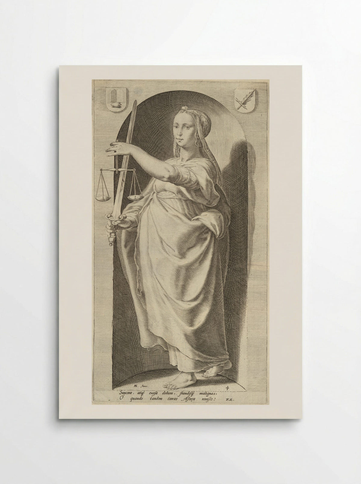 Justice - Jacob Matham - Poster