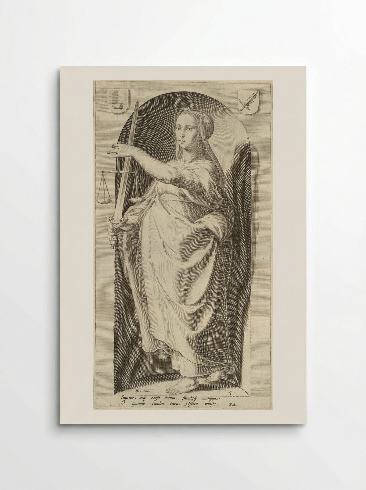 Justice - Jacob Matham - Poster