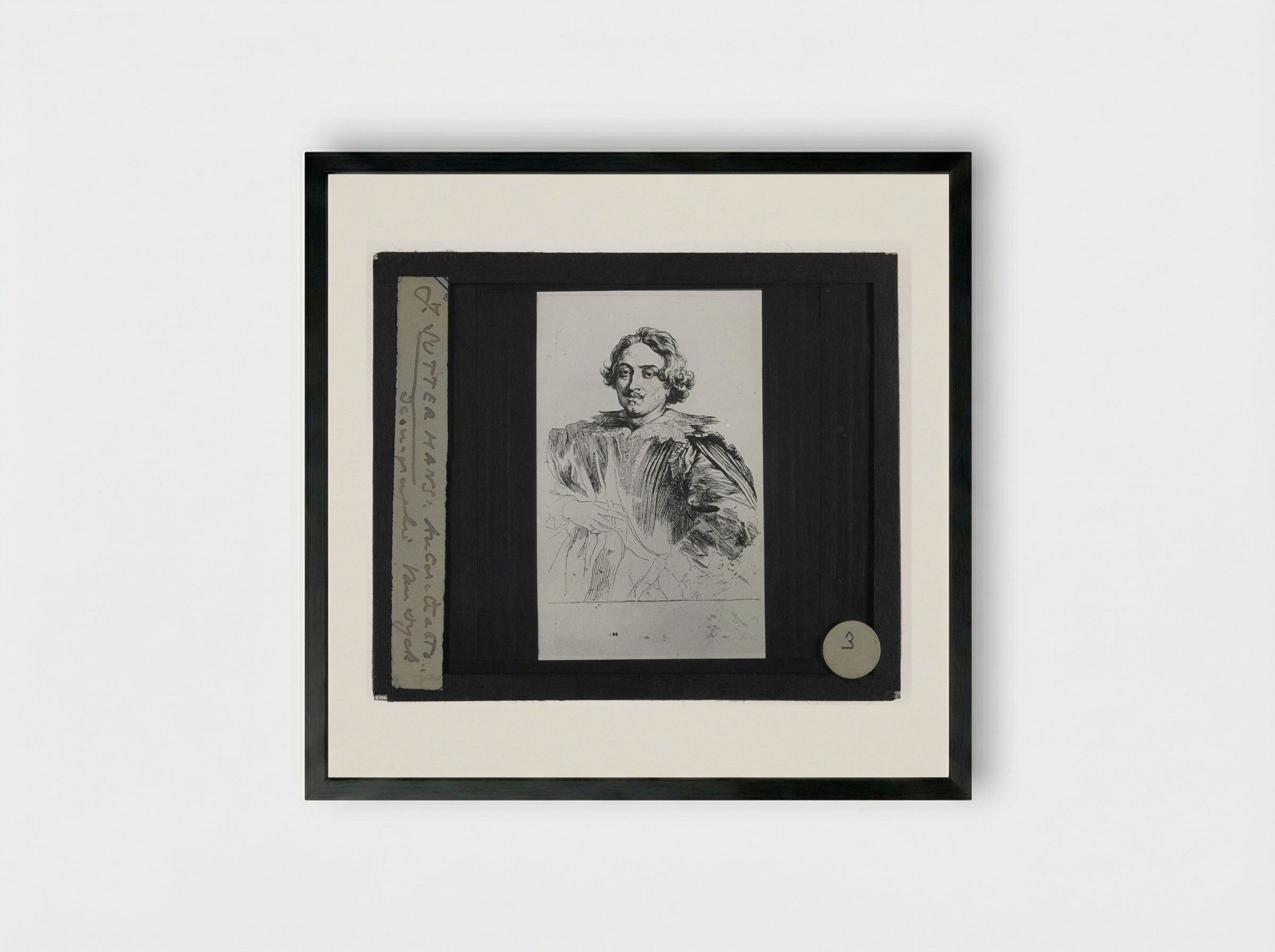 Justus Sustermans - Anthony van Dyck - Framed Print Black