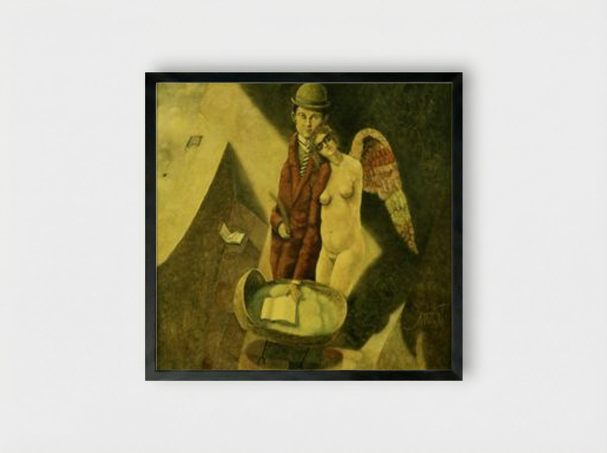 Kafka: Letters to Milena - Benjamin Cañas - Framed Print Black