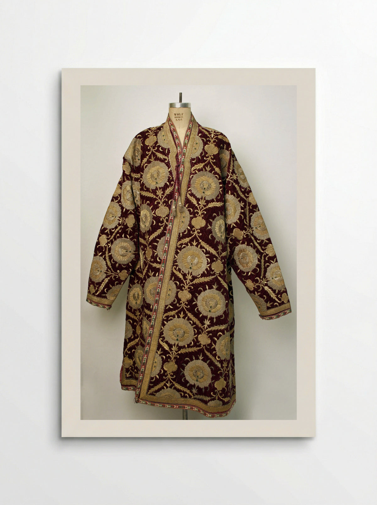 Kaftan (Embroidered Velvet Robe) - Fine Art Print - Poster