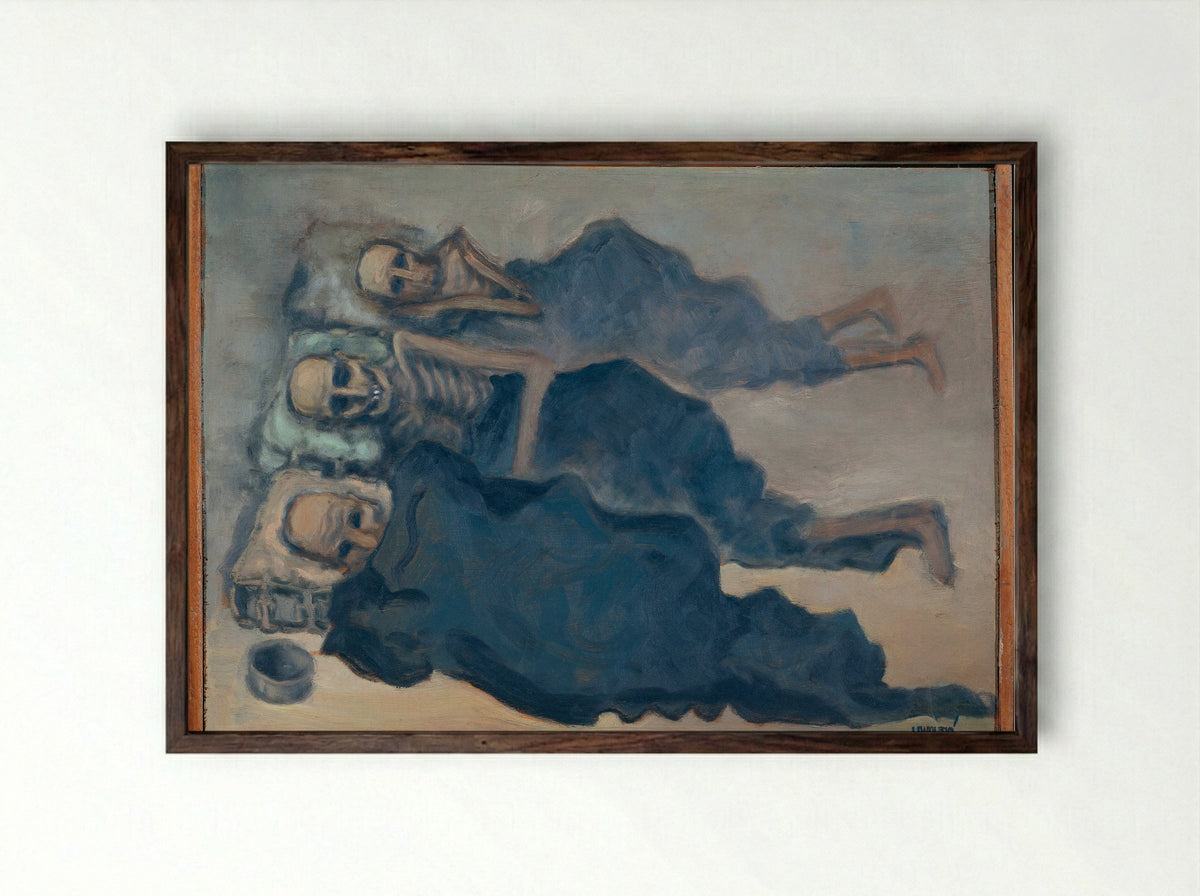Kamp Changi - Henk Weijzig - Framed Print Dark Wood