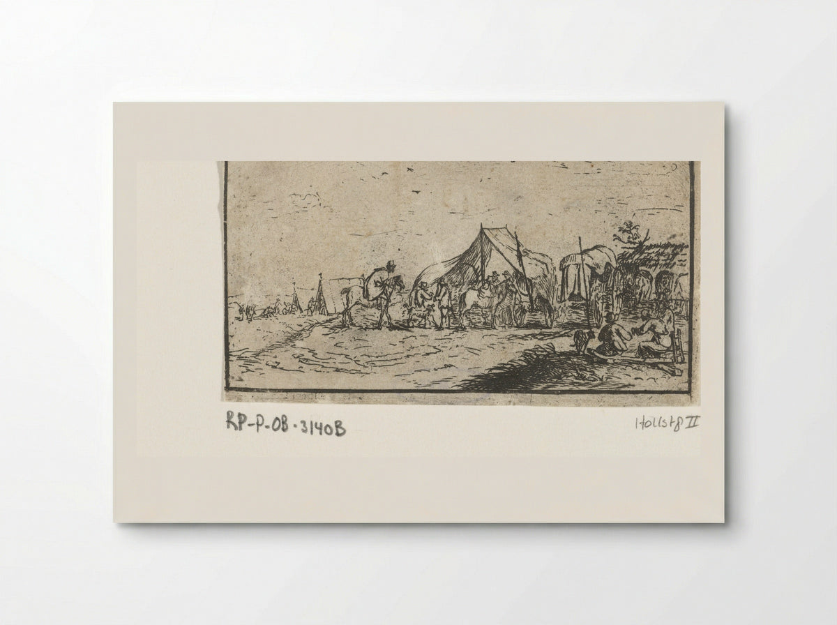 Kampement (Military Encampment) - Robert van den Hoecke - Poster