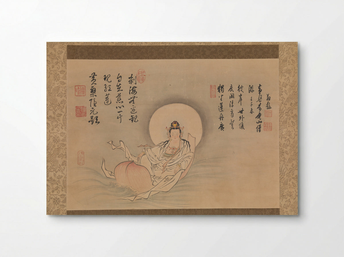 Kannon on a Lotus Petal - Shōzan Gen’yō - Poster