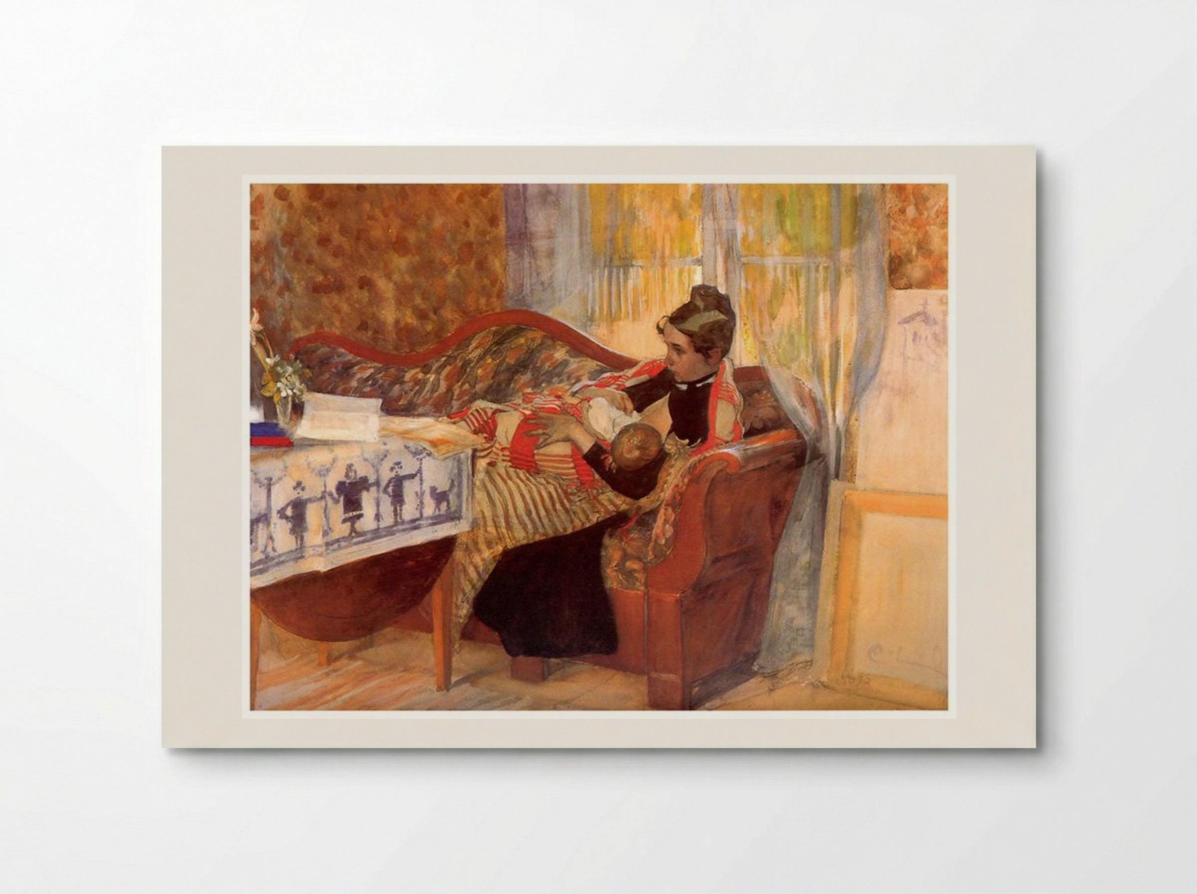 Karin and Brita - Carl Larsson - Poster