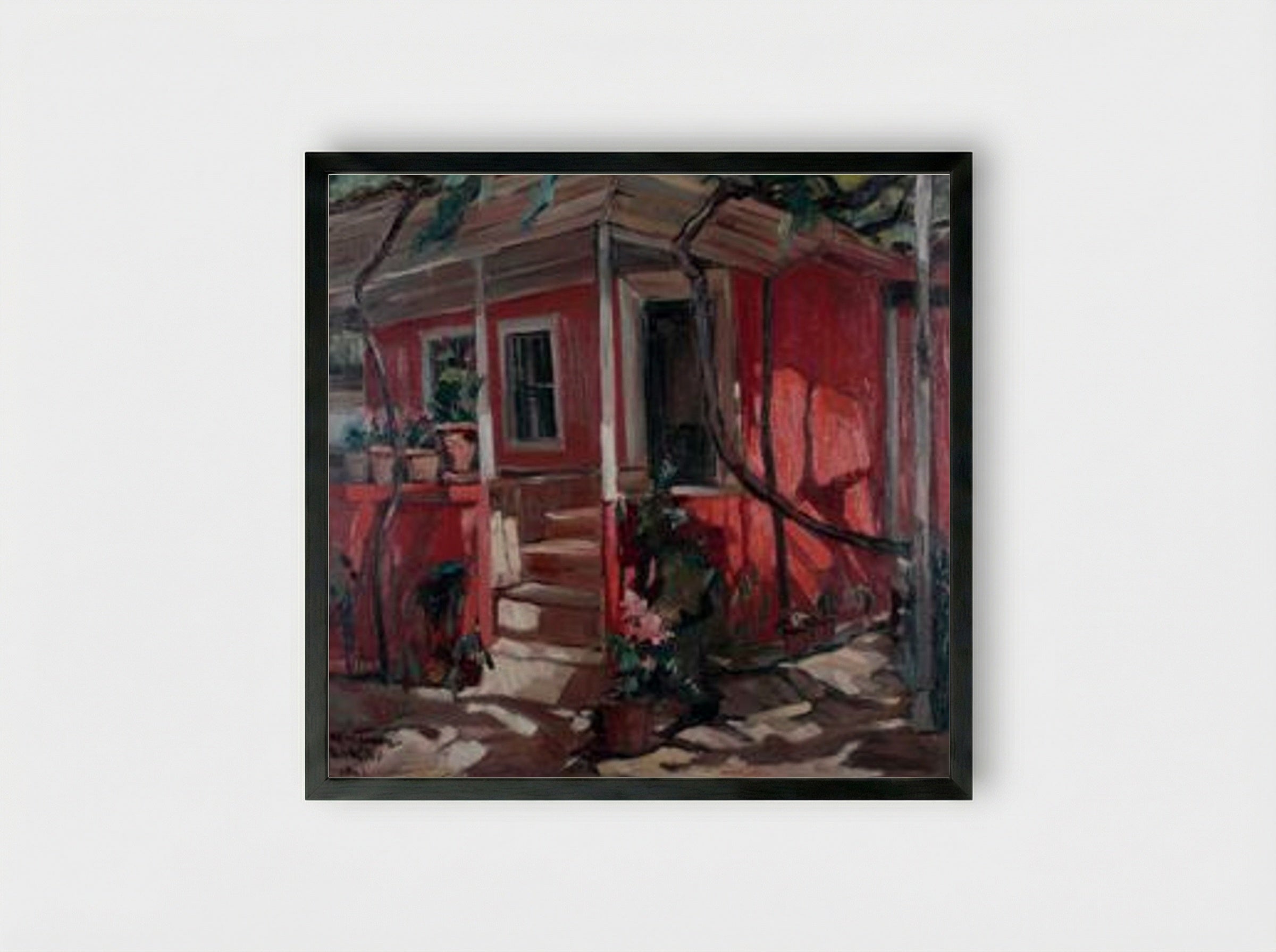 Karlovo Courtyard - Nikola Tanev - Framed Print Black