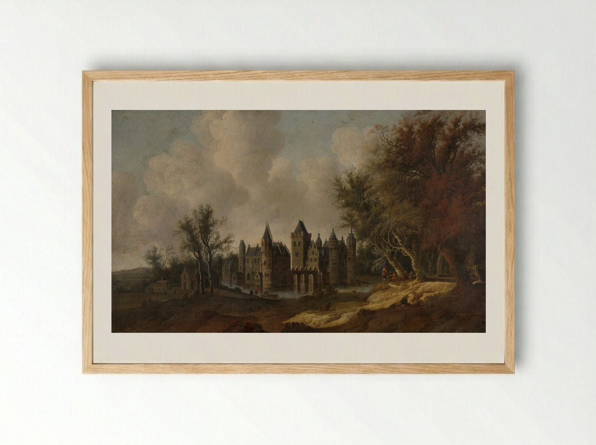 Kasteel Egmond - G.W. Berckhout - Framed Print Wood